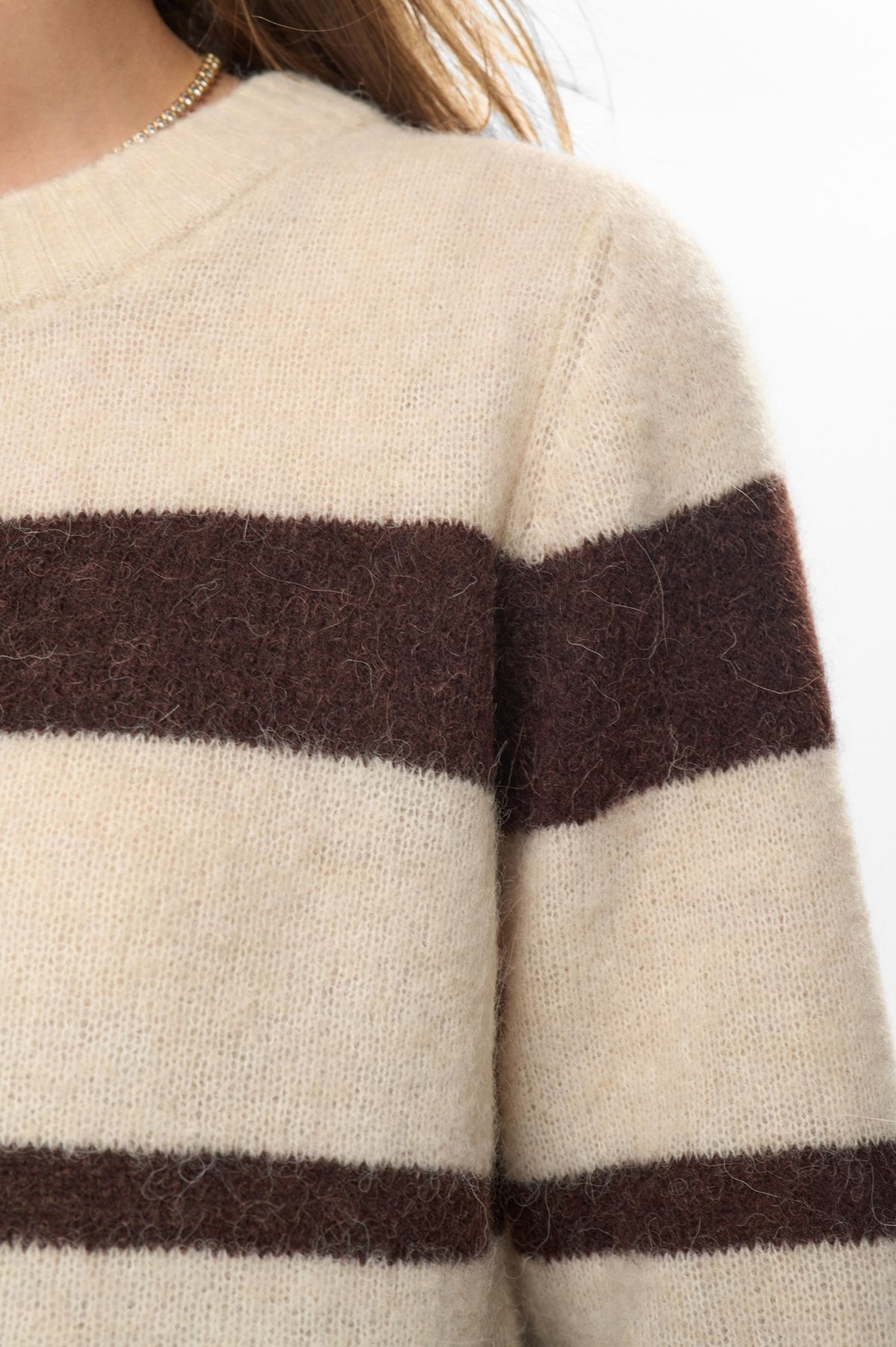 Riette wide stripe pullover