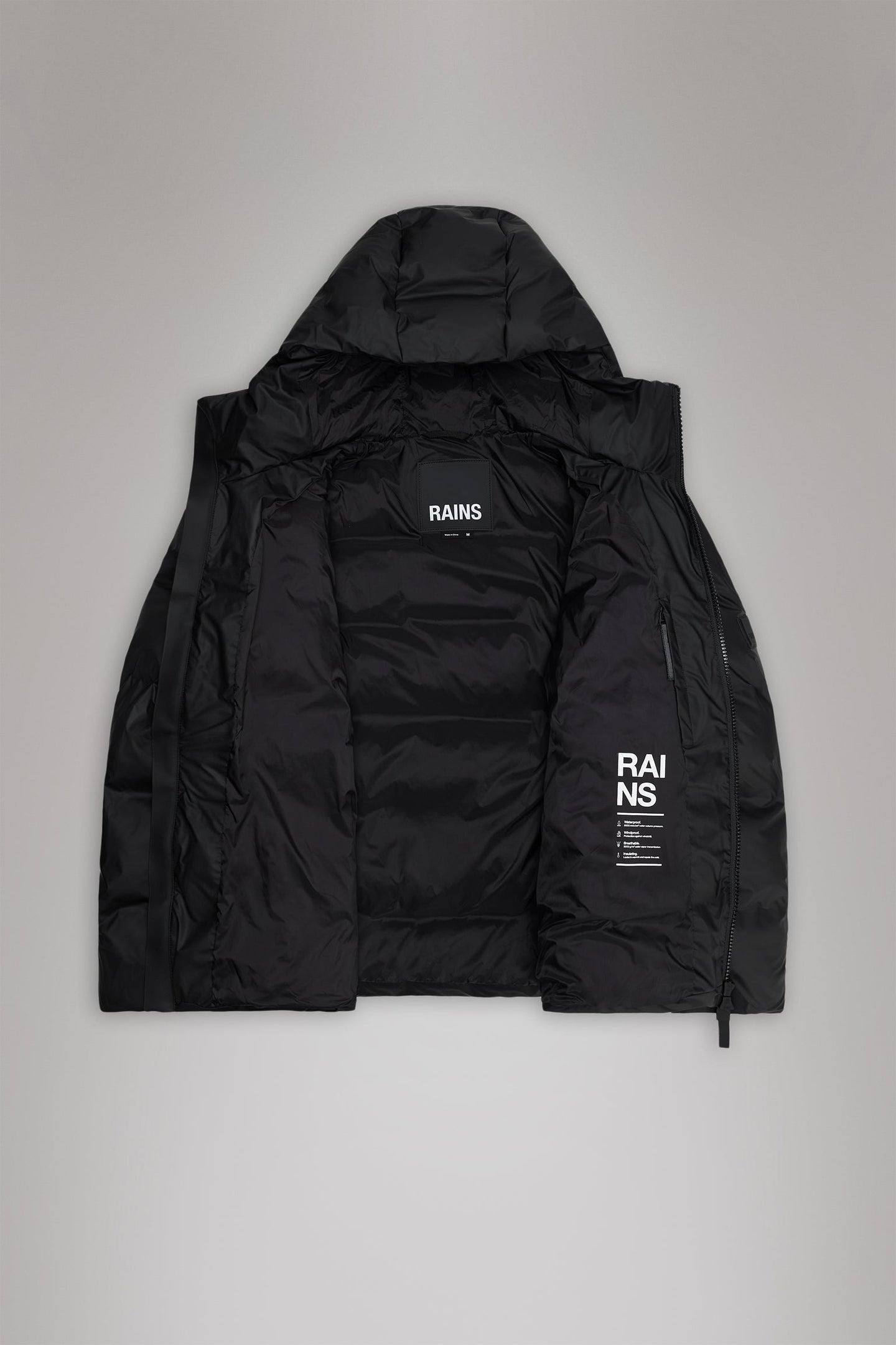 Rains Alta Puffer Jacket Donkerrood Unisex