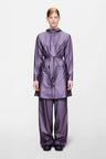 Rains Curve Long Jacket Paars Dames