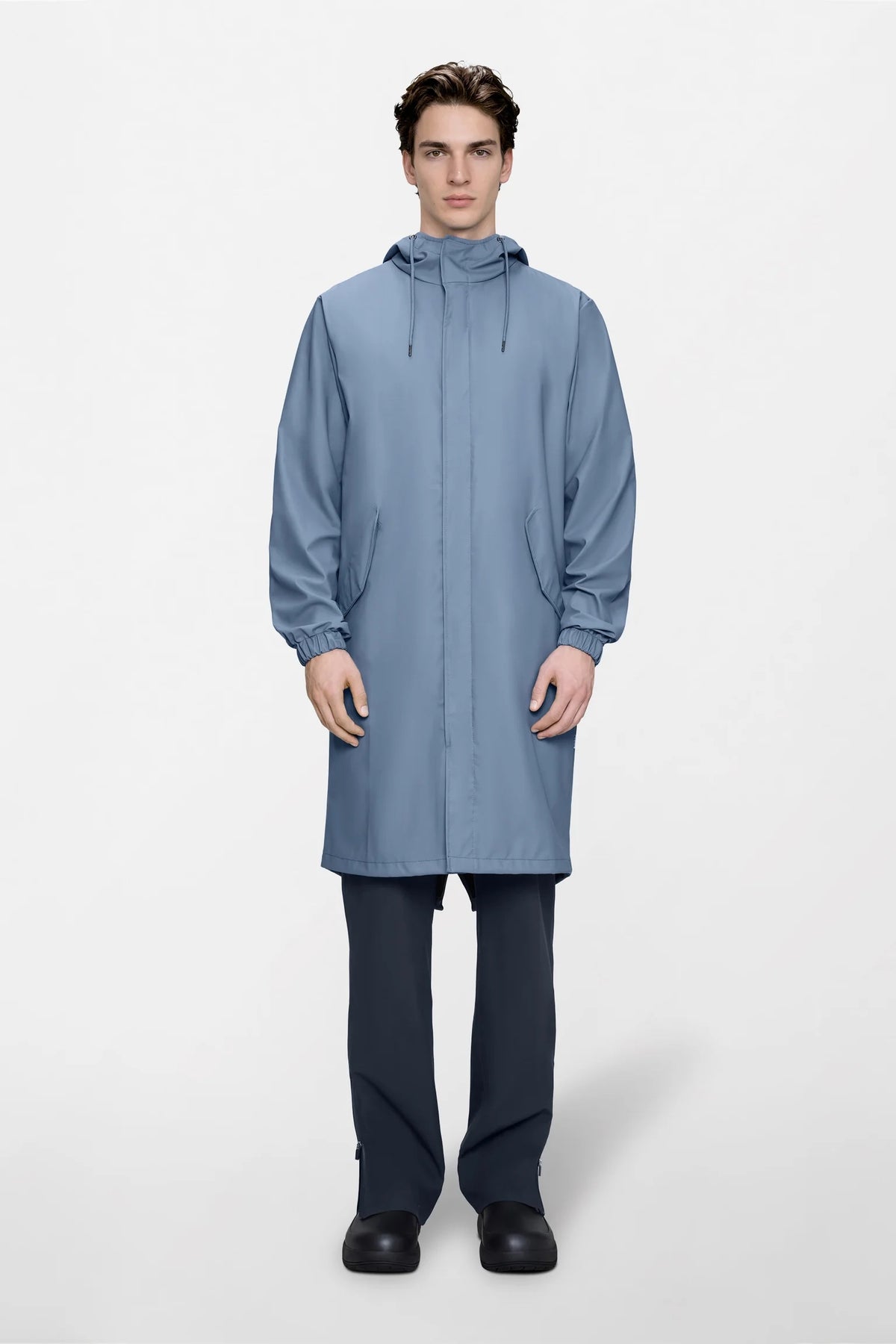 Rains Fishtail Parka Blauw Unisex