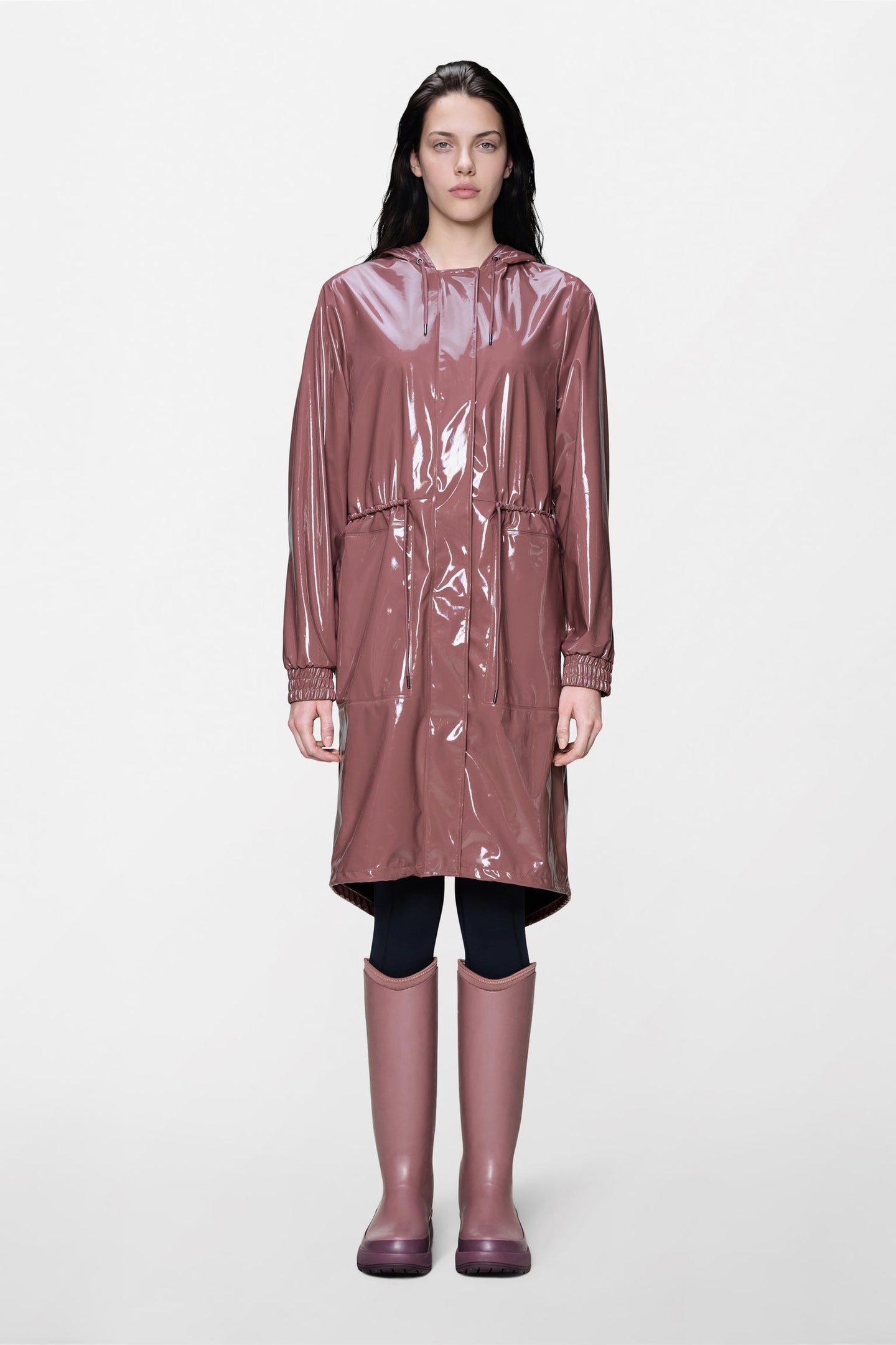 Rains String W Parka Roze Dames