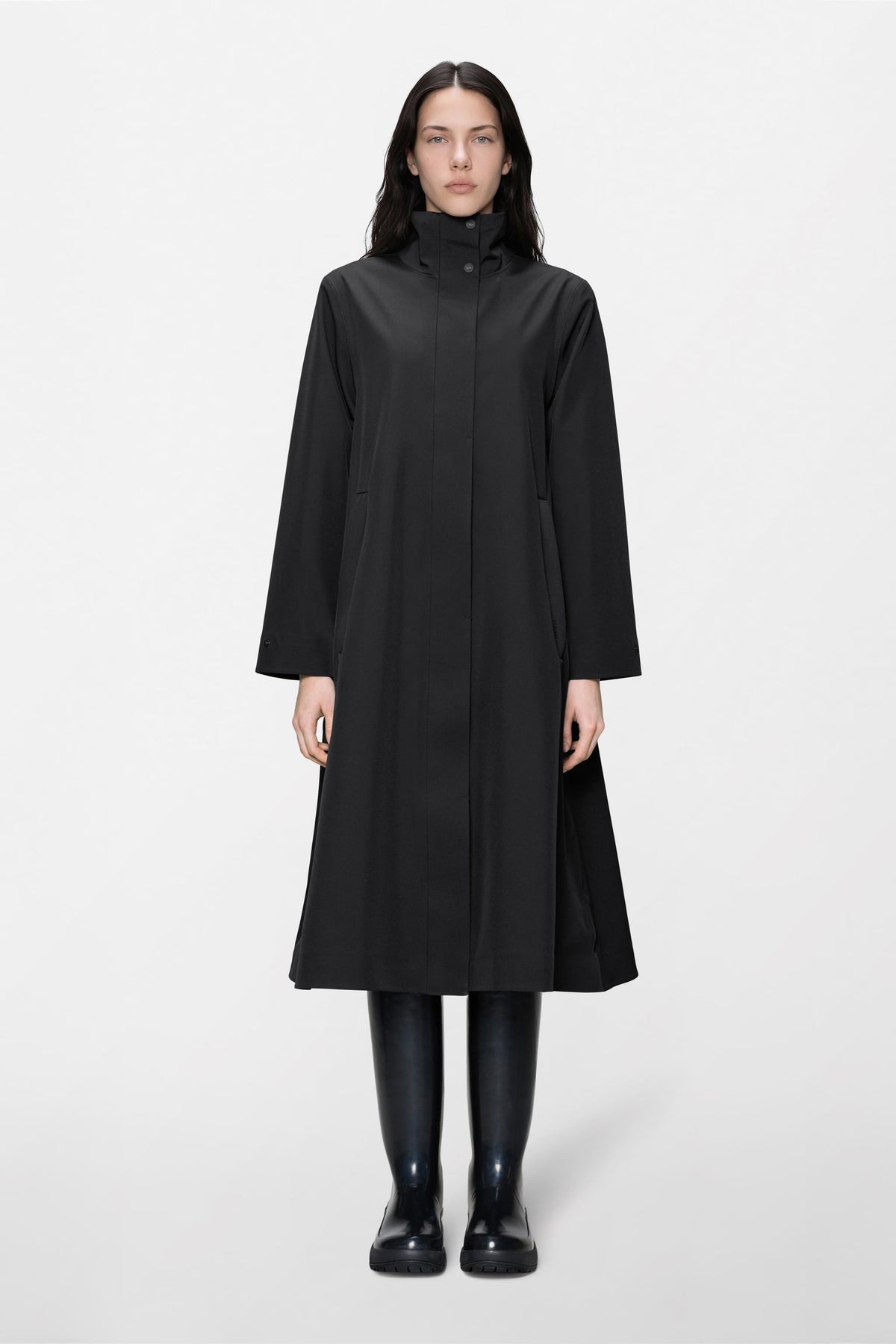 Rains Suva Softshell A-line Zwart Dames
