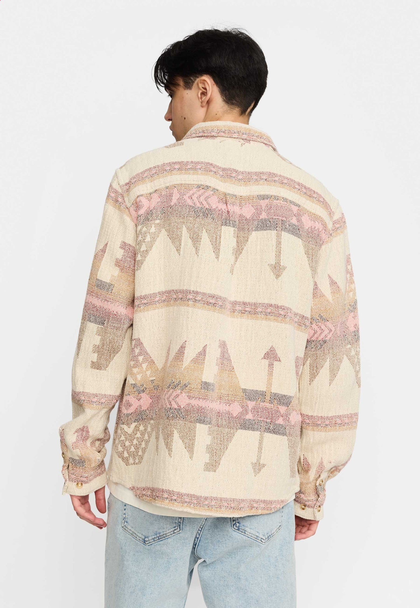 Revolution Aztec Shirt Wit Heren