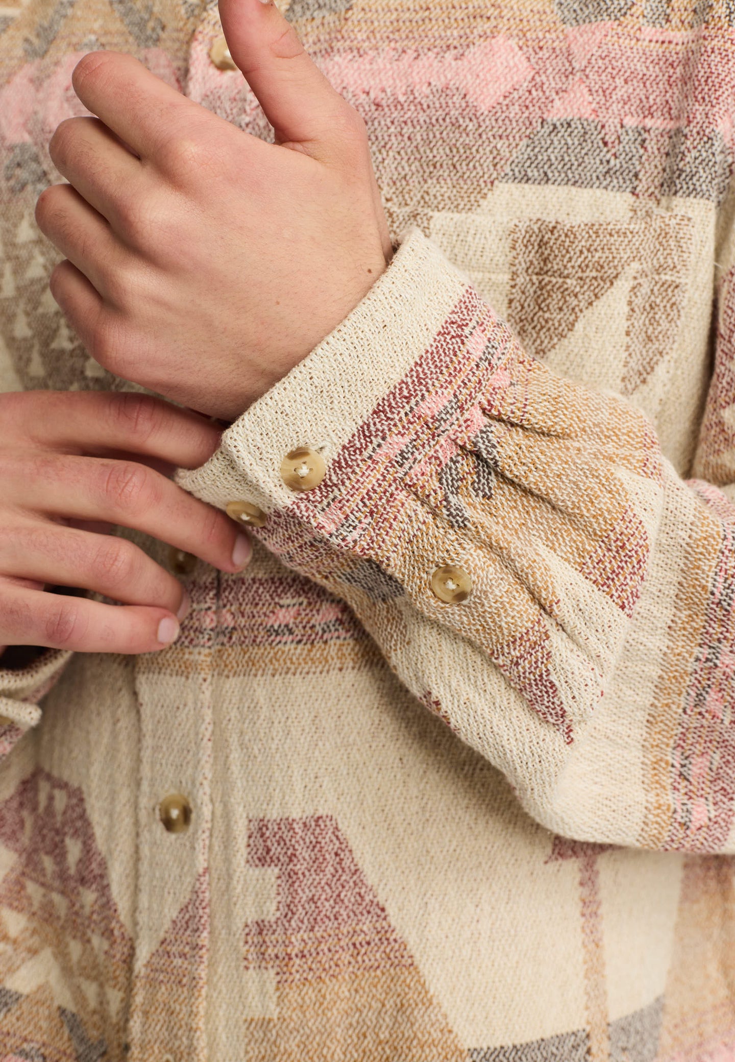 Revolution Aztec Shirt Wit Heren