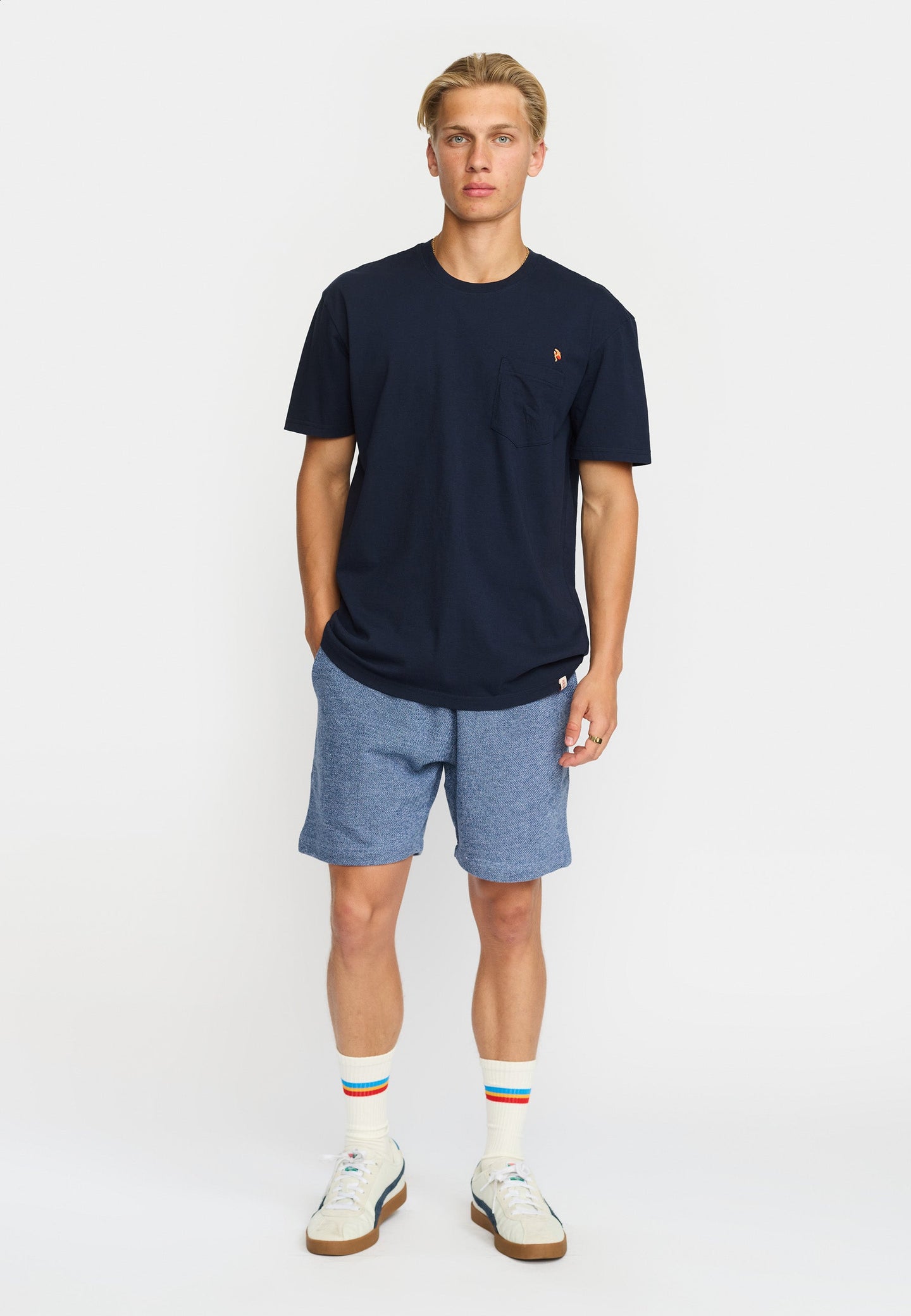 Revolution Bom Tee Donkerblauw Heren