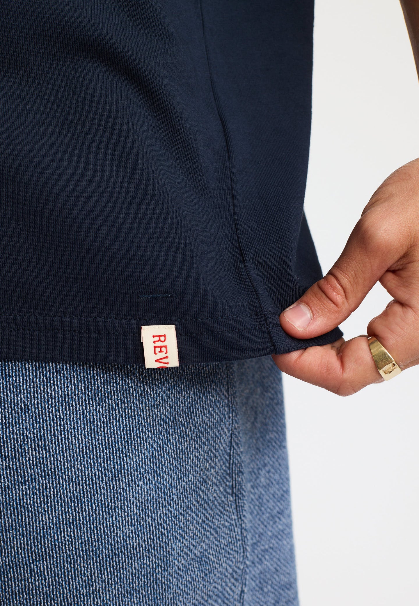 Revolution Bom Tee Donkerblauw Heren