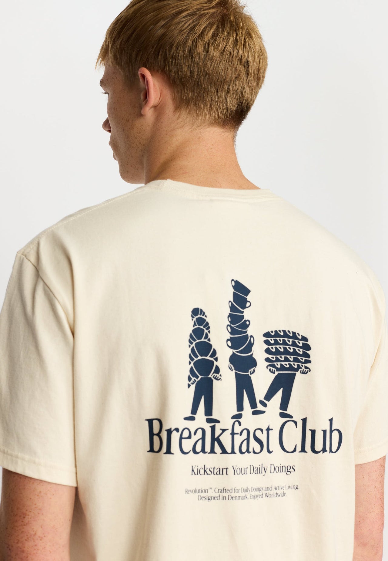 Revolution Bre T-shirt Wit Heren