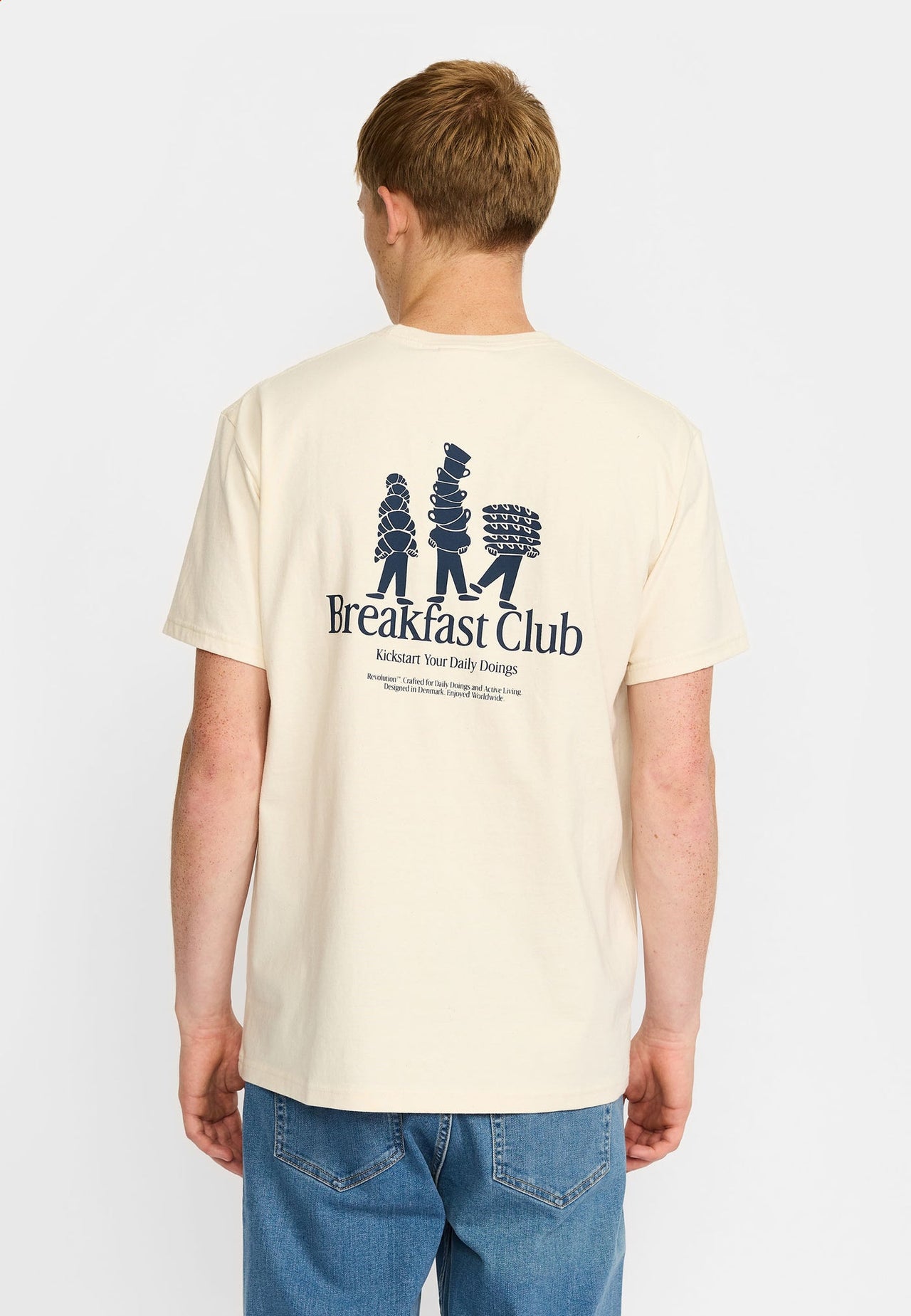 Revolution Bre T-shirt Wit Heren