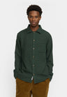 Revolution Casual Overshirt Donkergroen Heren