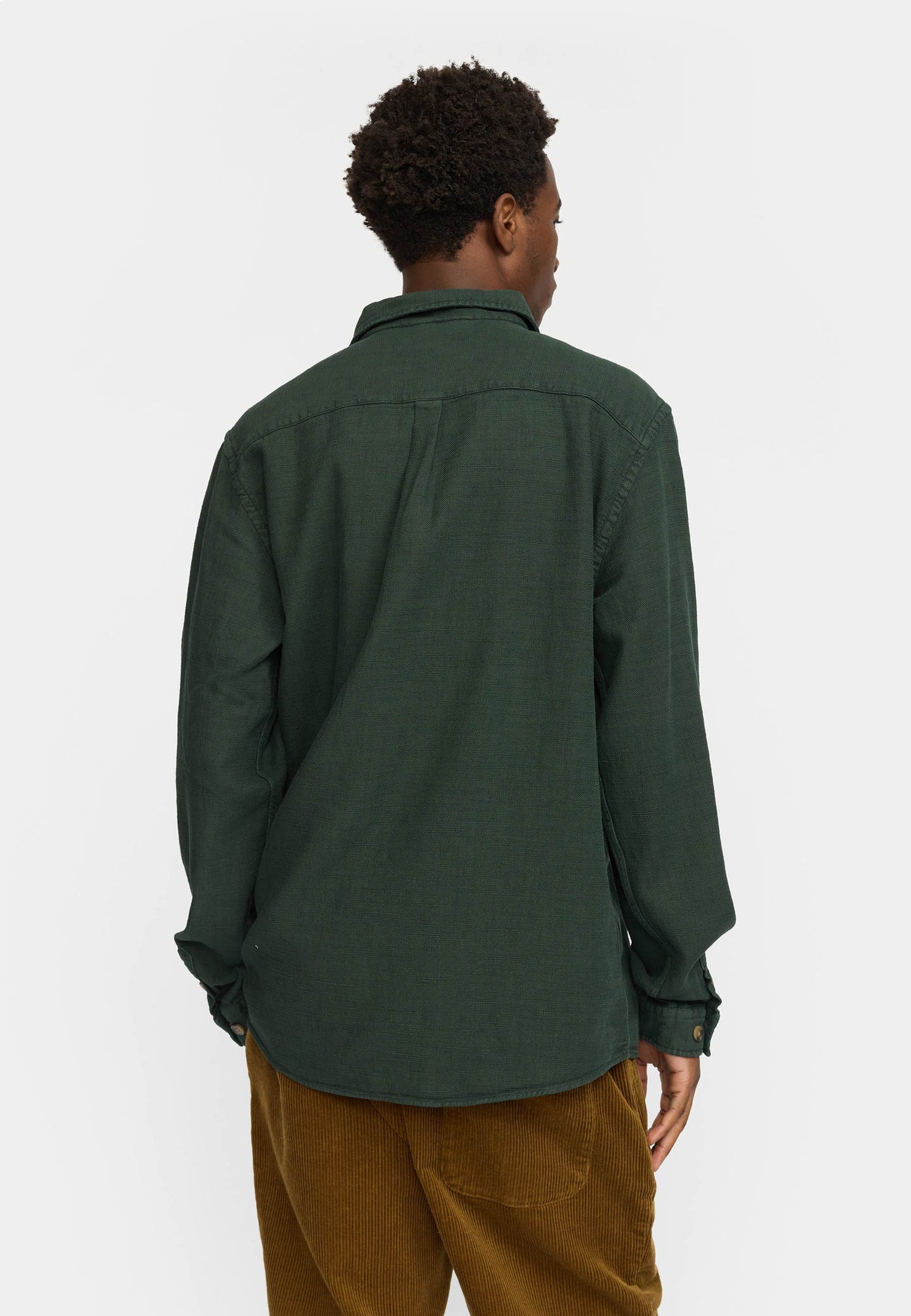 Revolution Casual Overshirt Donkergroen Heren
