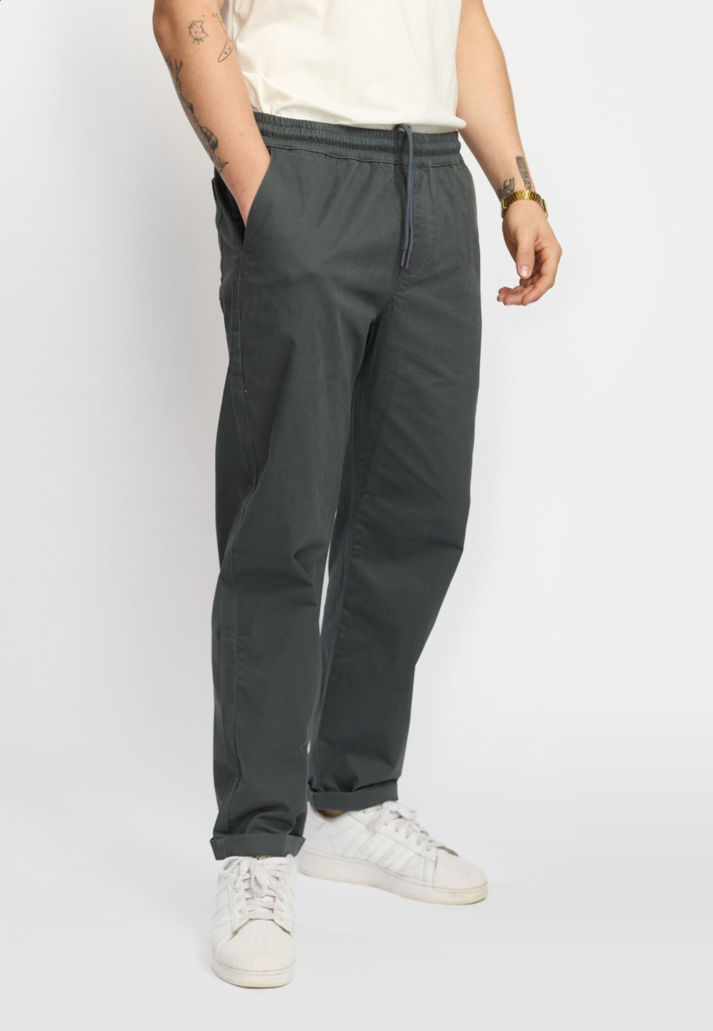 Revolution Casual Trousers Donkergrijs Heren