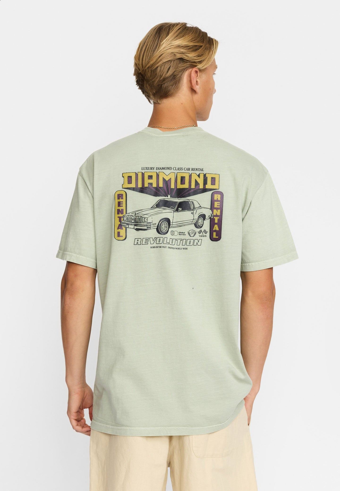 Revolution Dia Tee Lichtgroen Heren