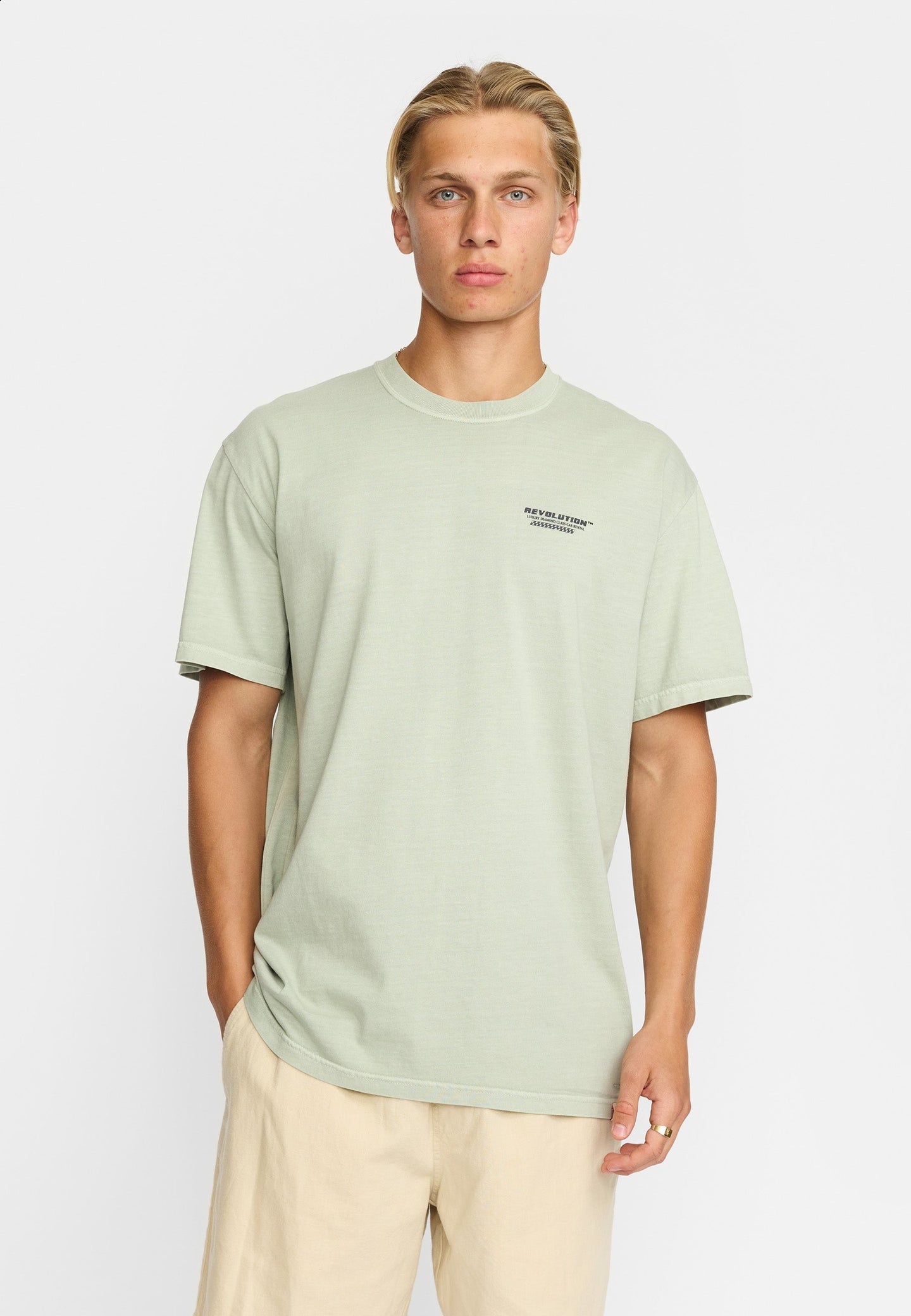 Revolution Dia Tee Lichtgroen Heren