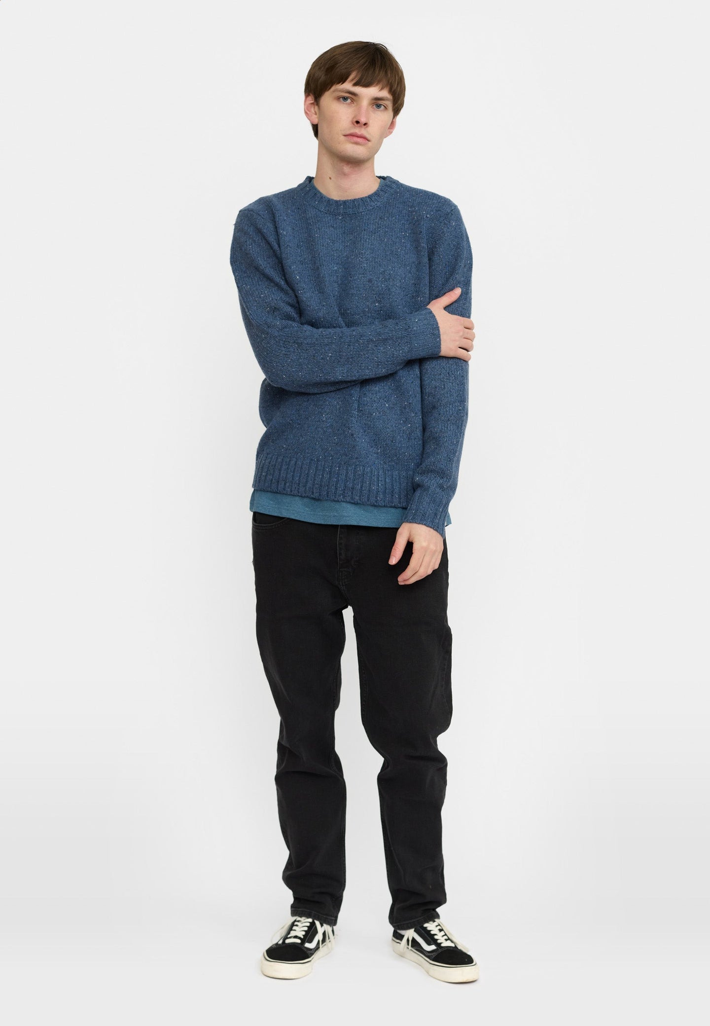 Revolution Knit Sweater Blauw Heren