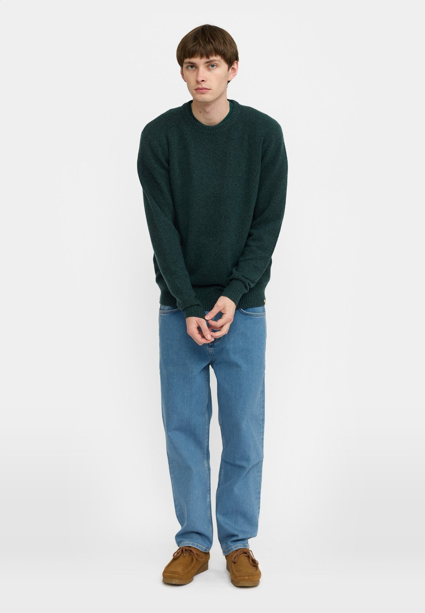 Revolution Knit Sweater Donkergroen Heren