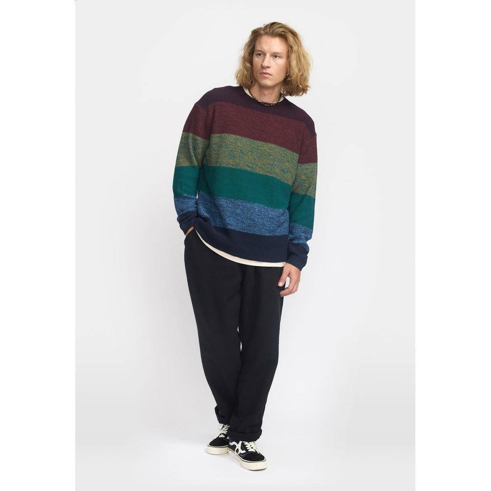 Revolution Knit Sweater Donkerrood Heren