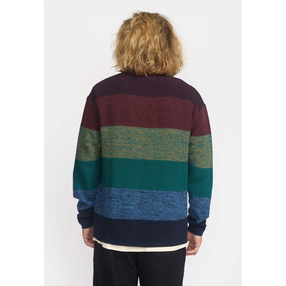Revolution Knit Sweater Donkerrood Heren