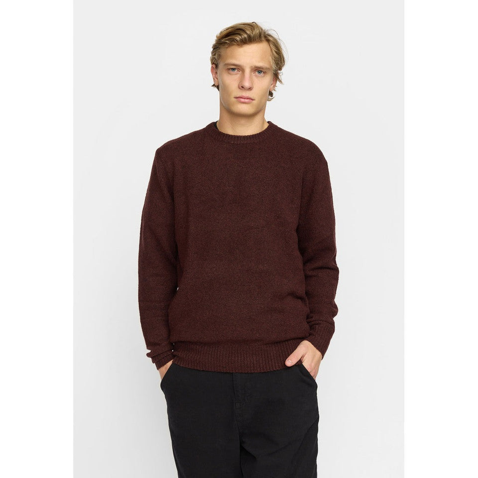 Revolution Knit Sweater Donkerrood Heren
