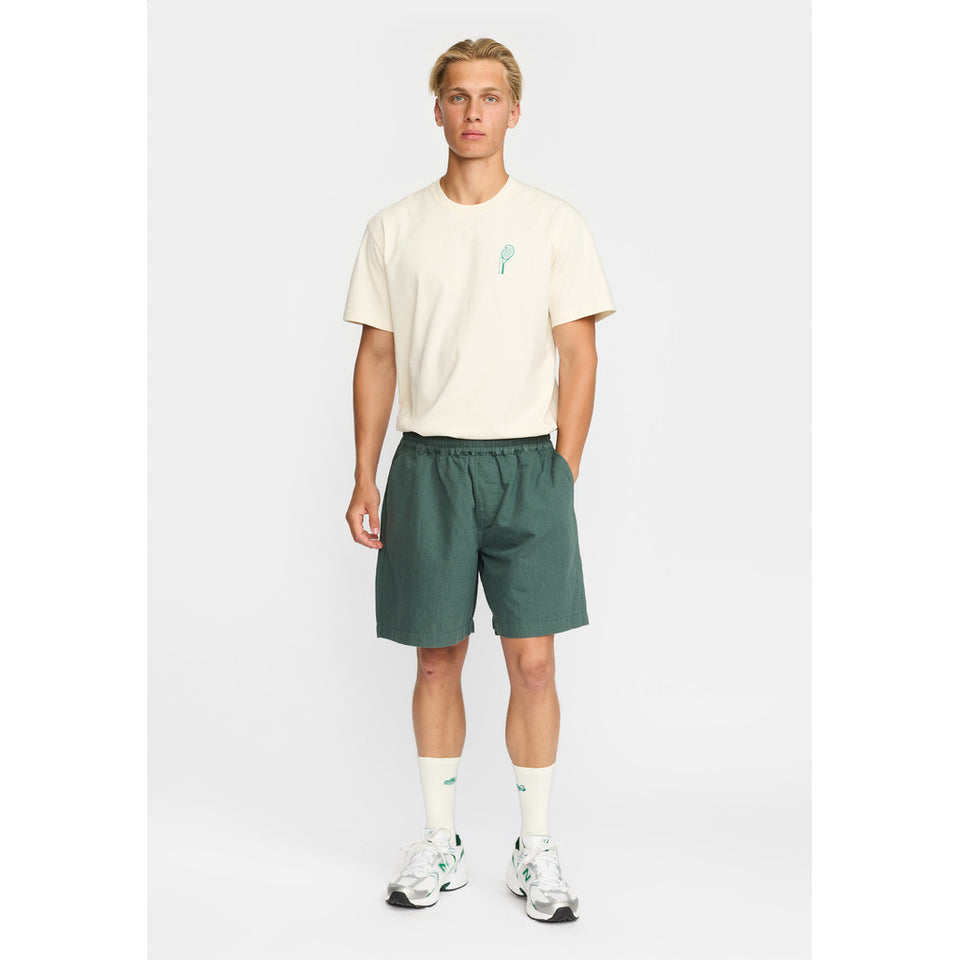 Revolution Linen Shorts Groen Heren