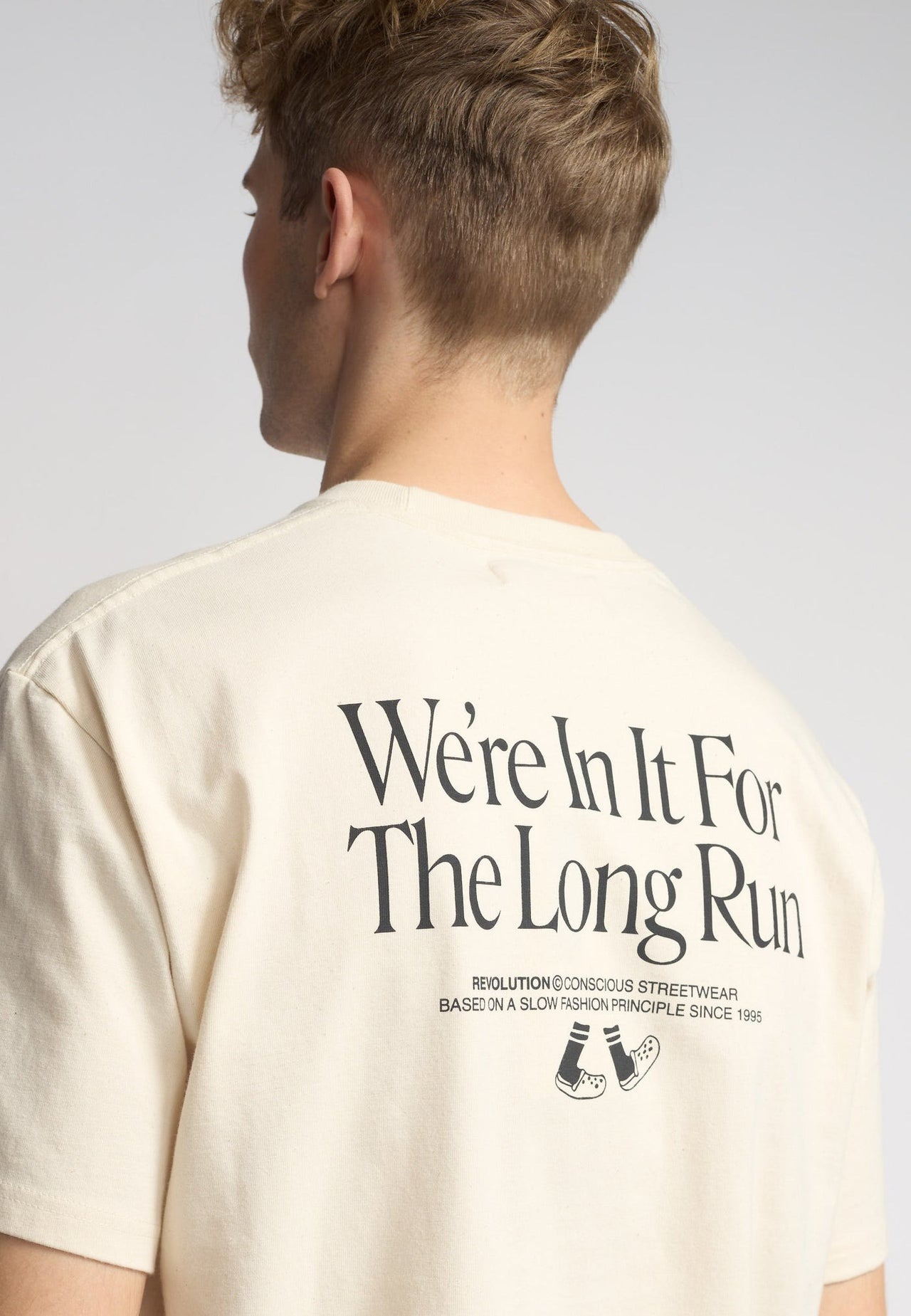 Revolution Lon T-shirt Wit Heren