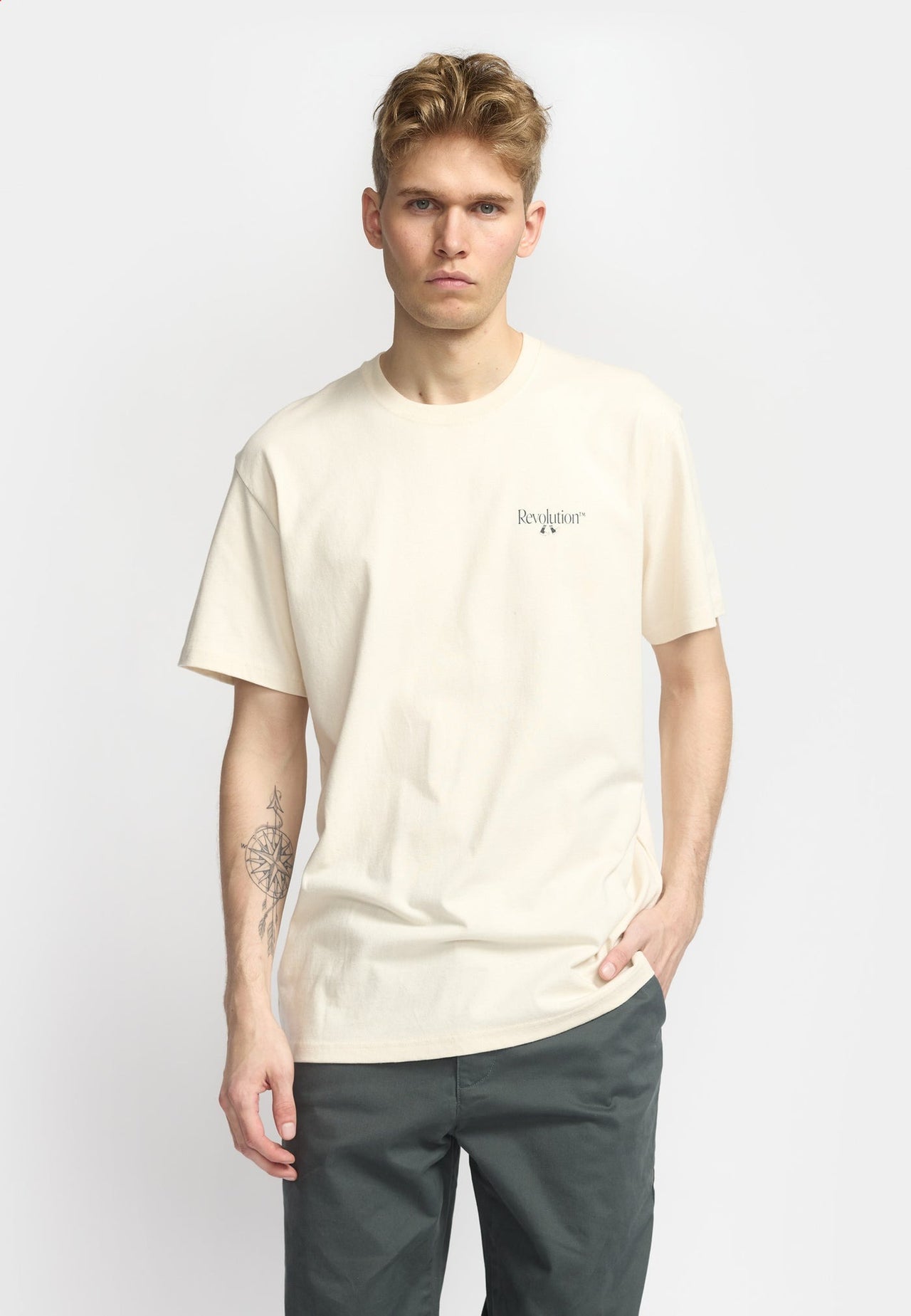 Revolution Lon T-shirt Wit Heren