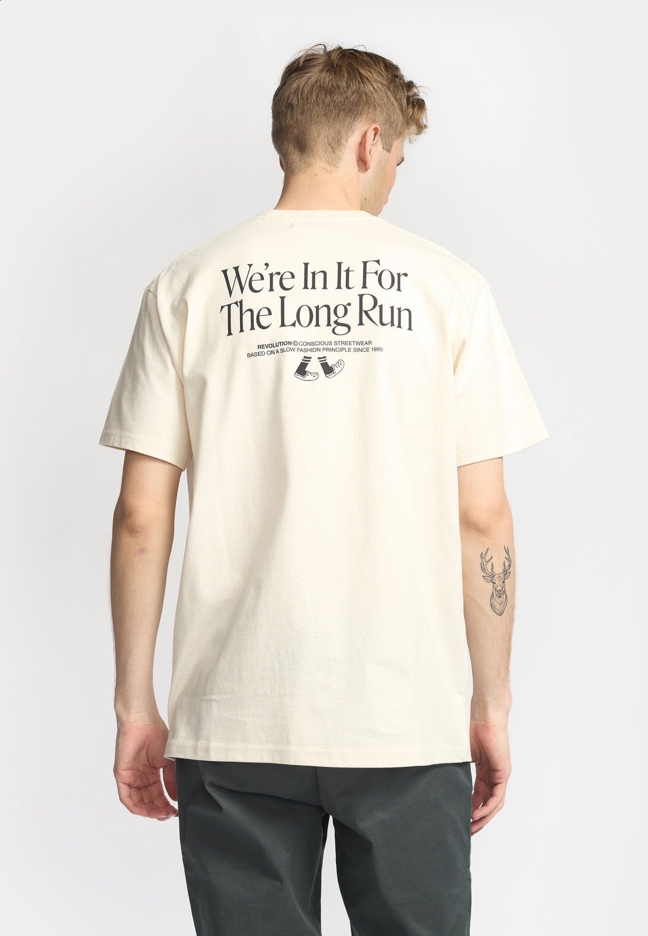 Revolution Lon T-shirt Wit Heren