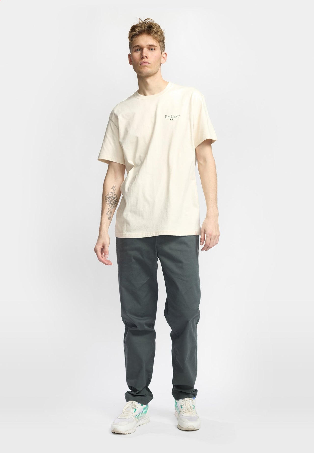 Revolution Lon T-shirt Wit Heren