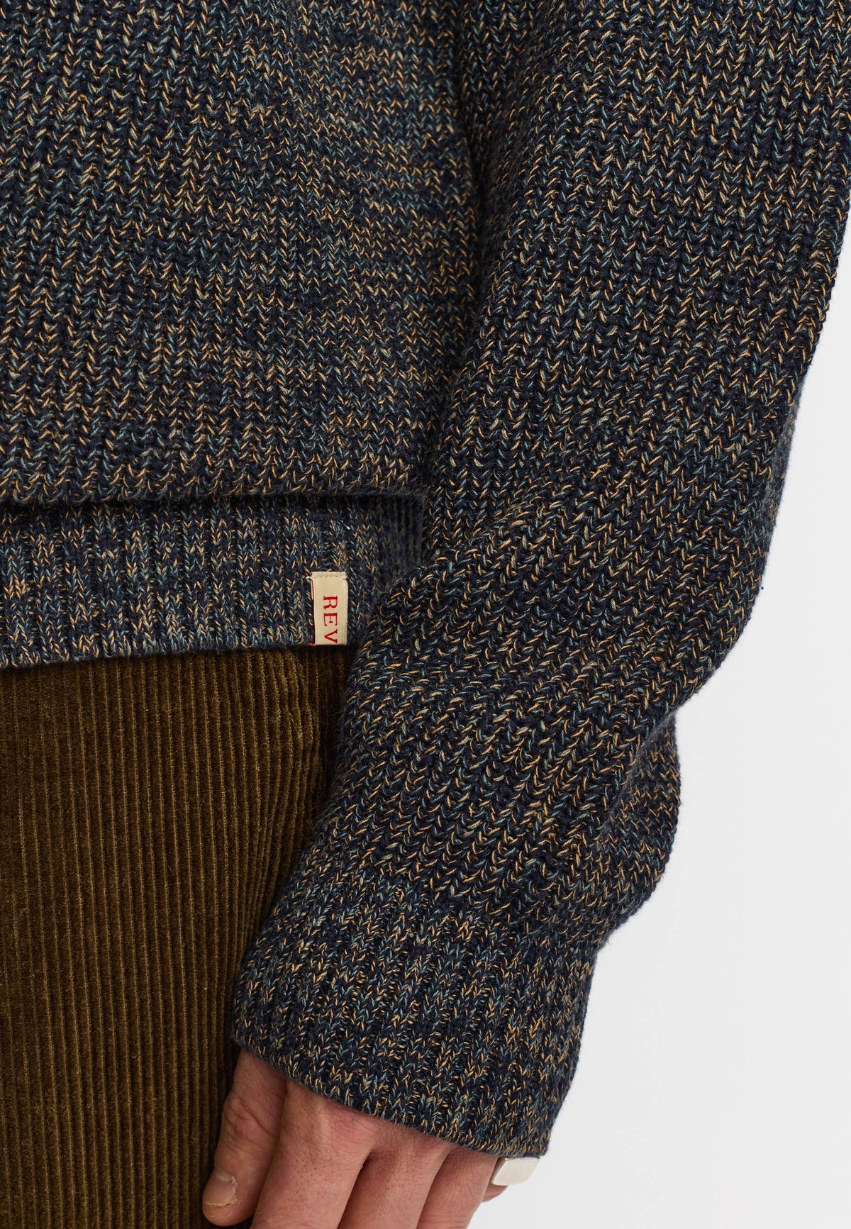 Revolution Loose Knit Sweater Donkerblauw Heren