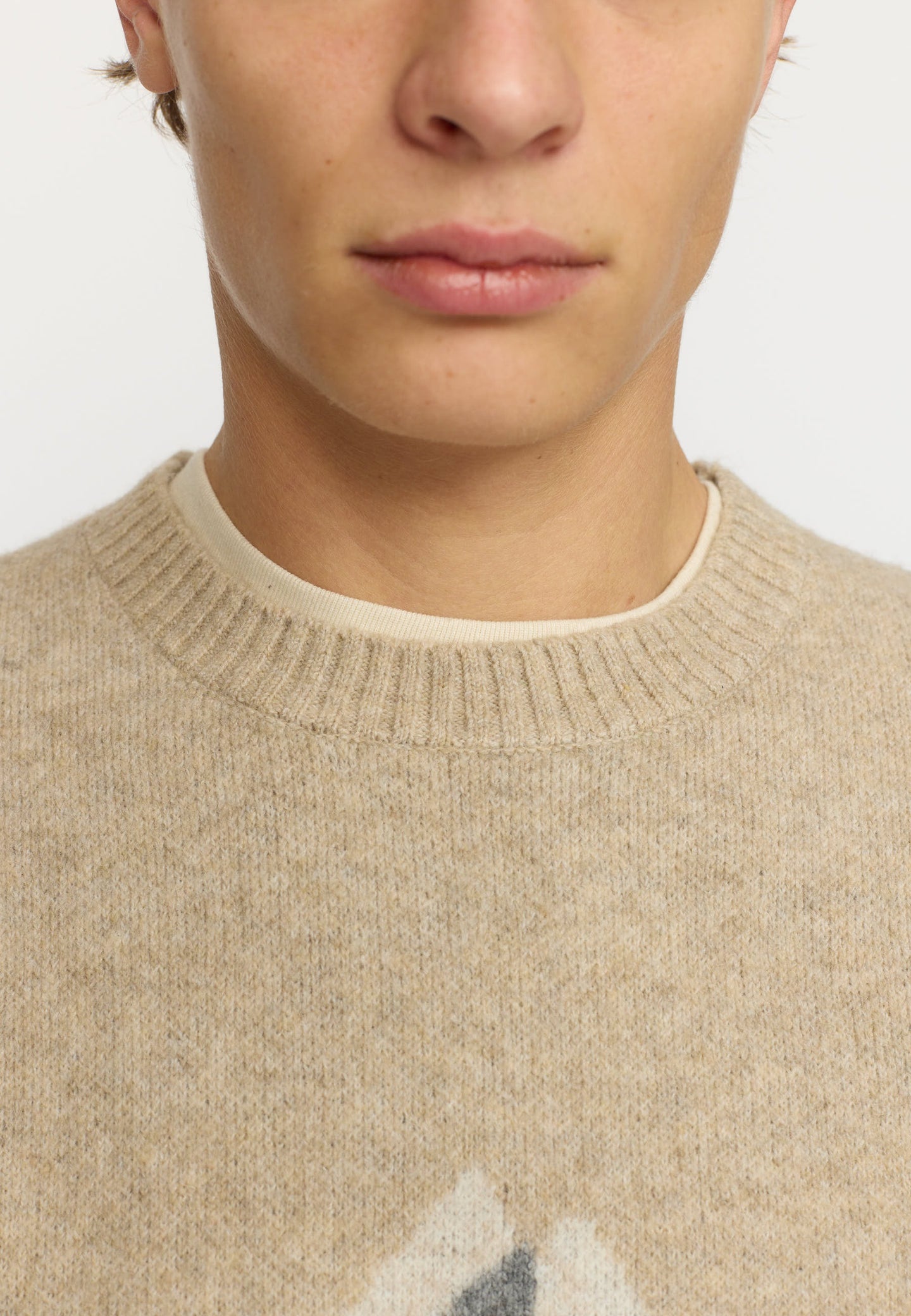 Revolution Mountain Knit Sweater Wit Heren