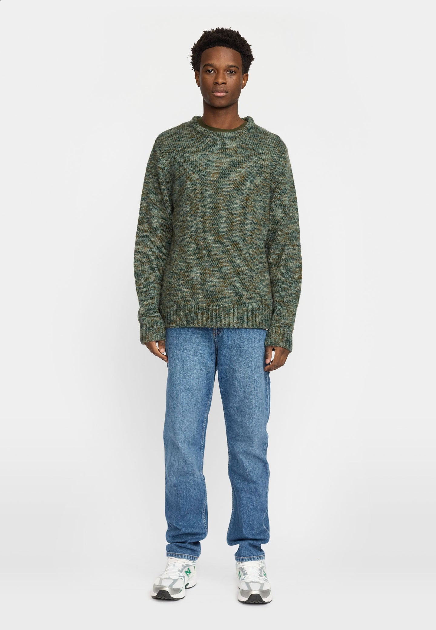 Revolution Multi Knit Sweater  Groen Heren