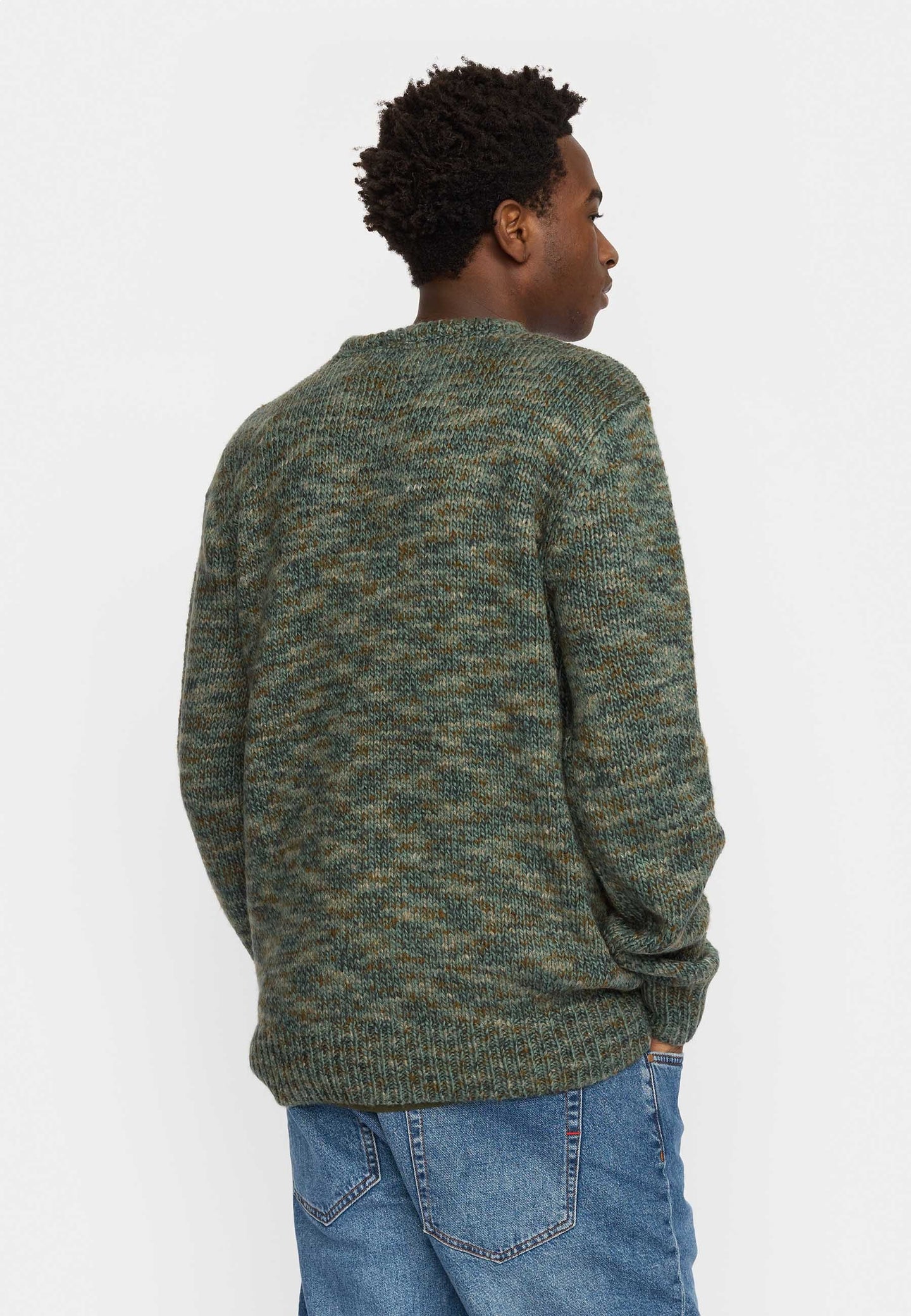 Revolution Multi Knit Sweater  Groen Heren