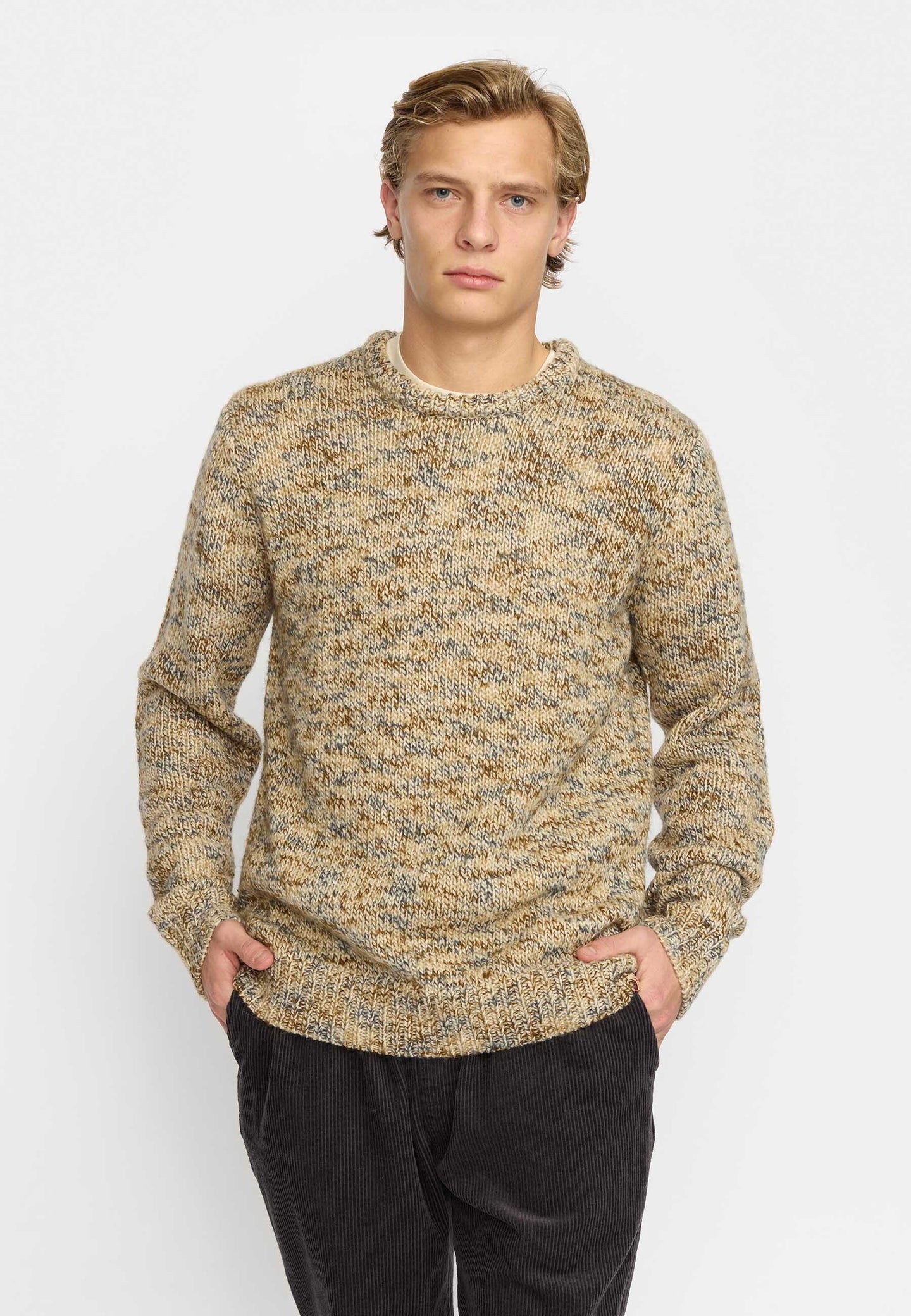 Revolution Multi Knit Sweater  Wit Heren
