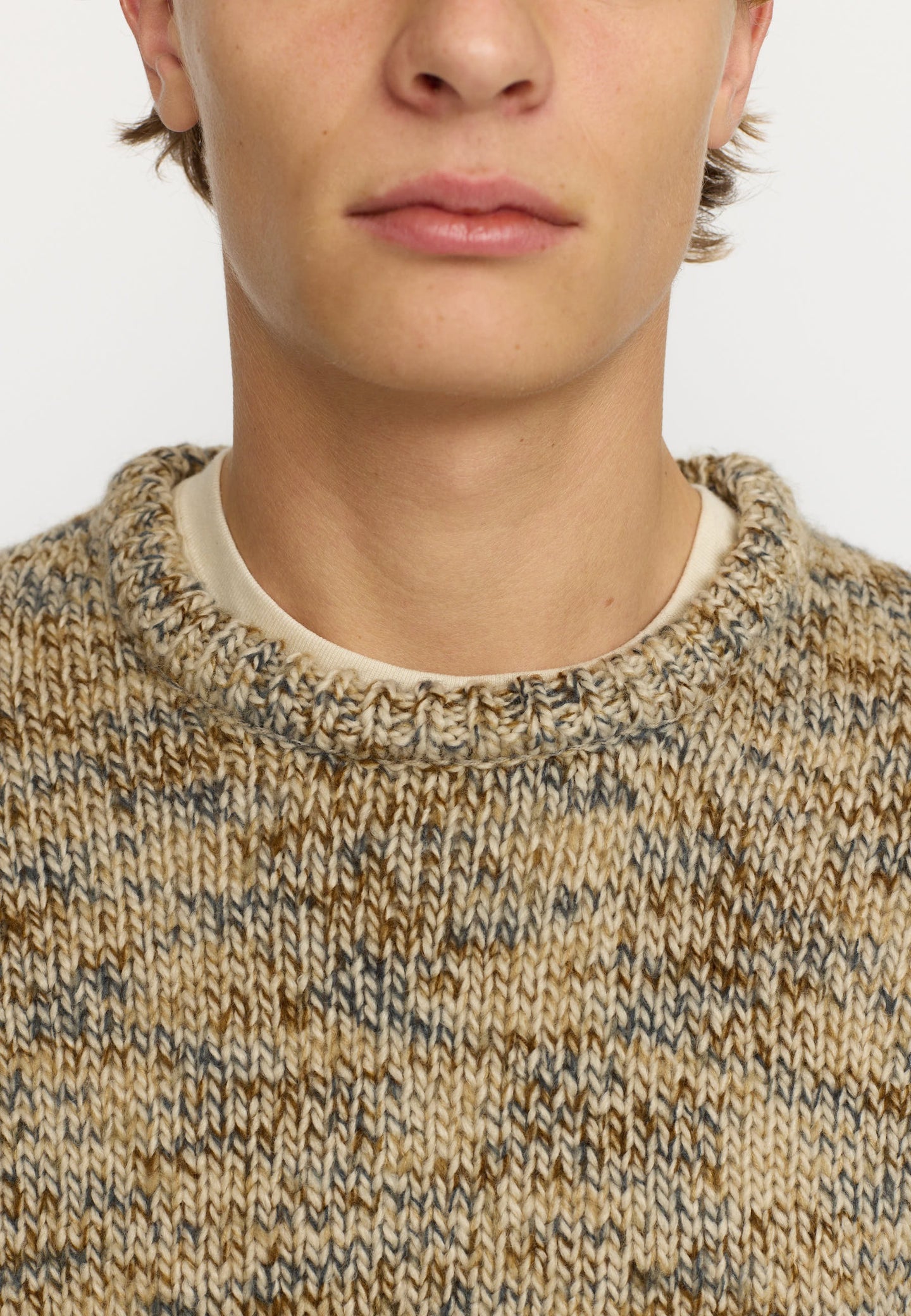 Revolution Multi Knit Sweater  Wit Heren