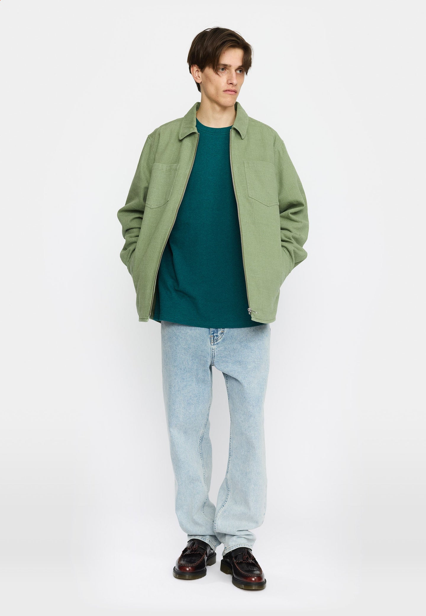 Revolution Overshirt With Zipper Groen Heren