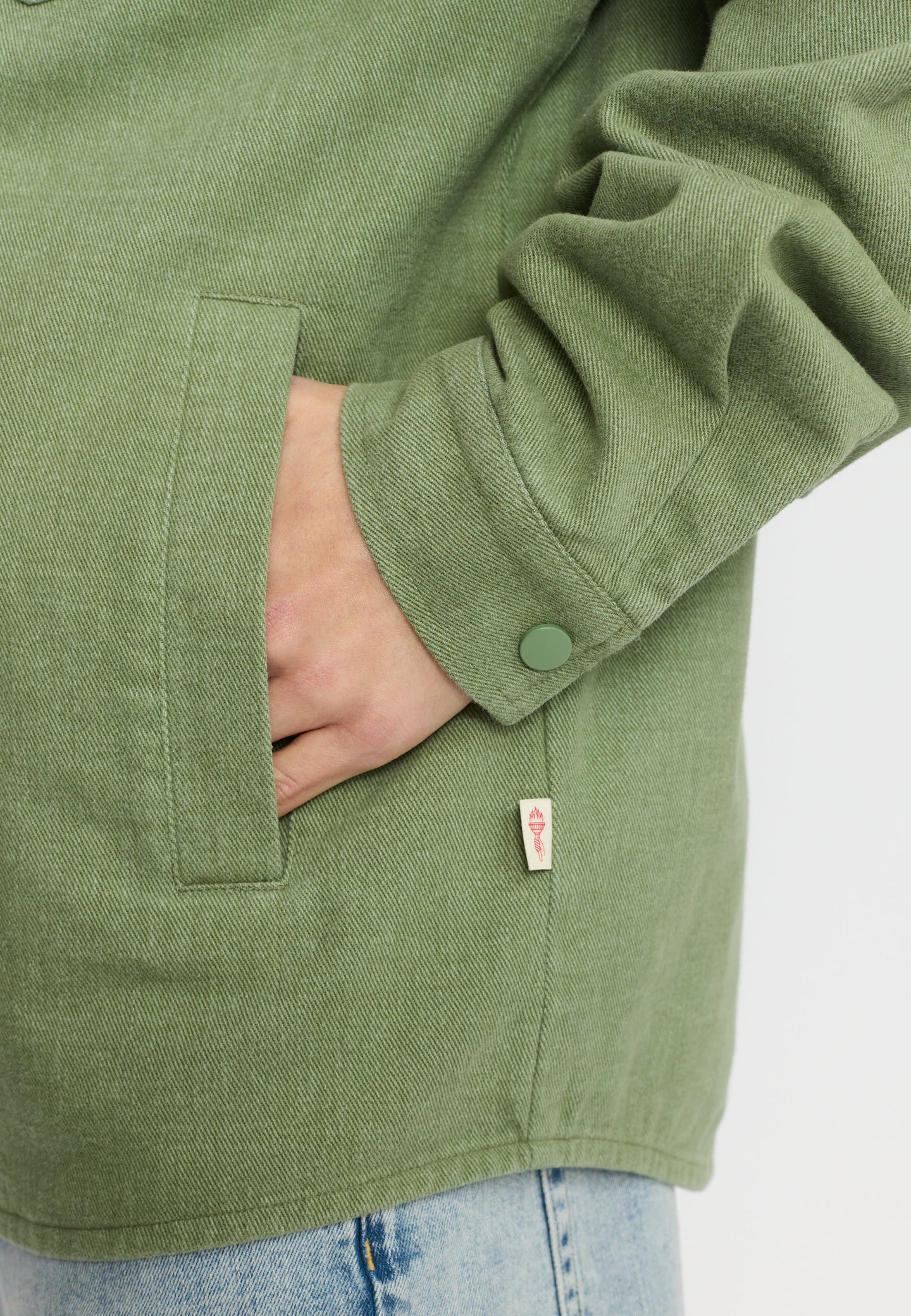 Revolution Overshirt With Zipper Groen Heren