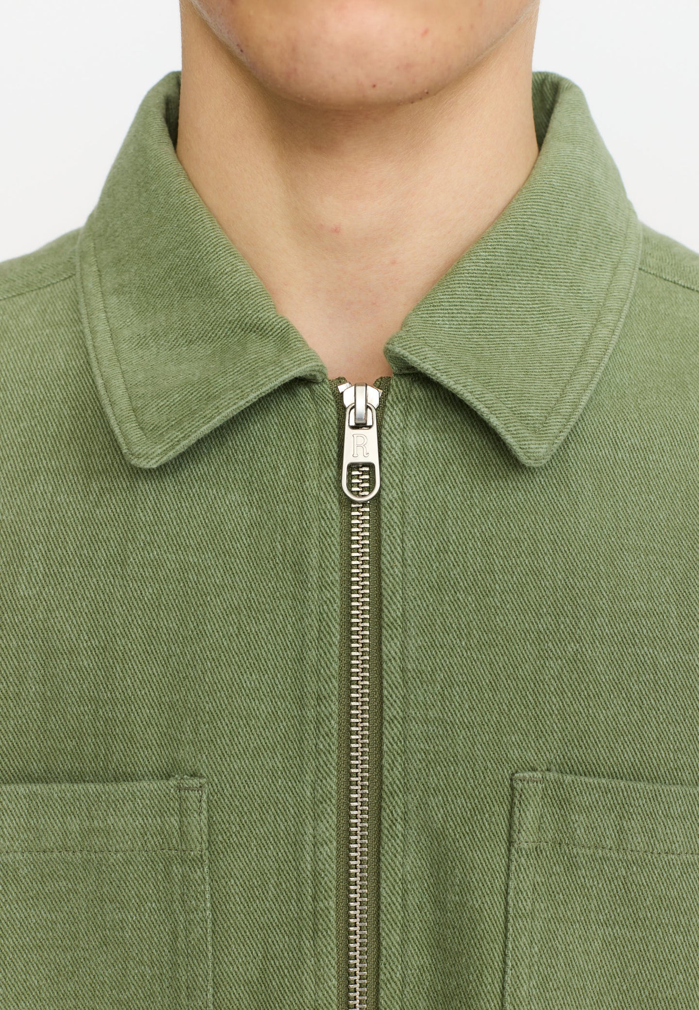 Revolution Overshirt With Zipper Groen Heren