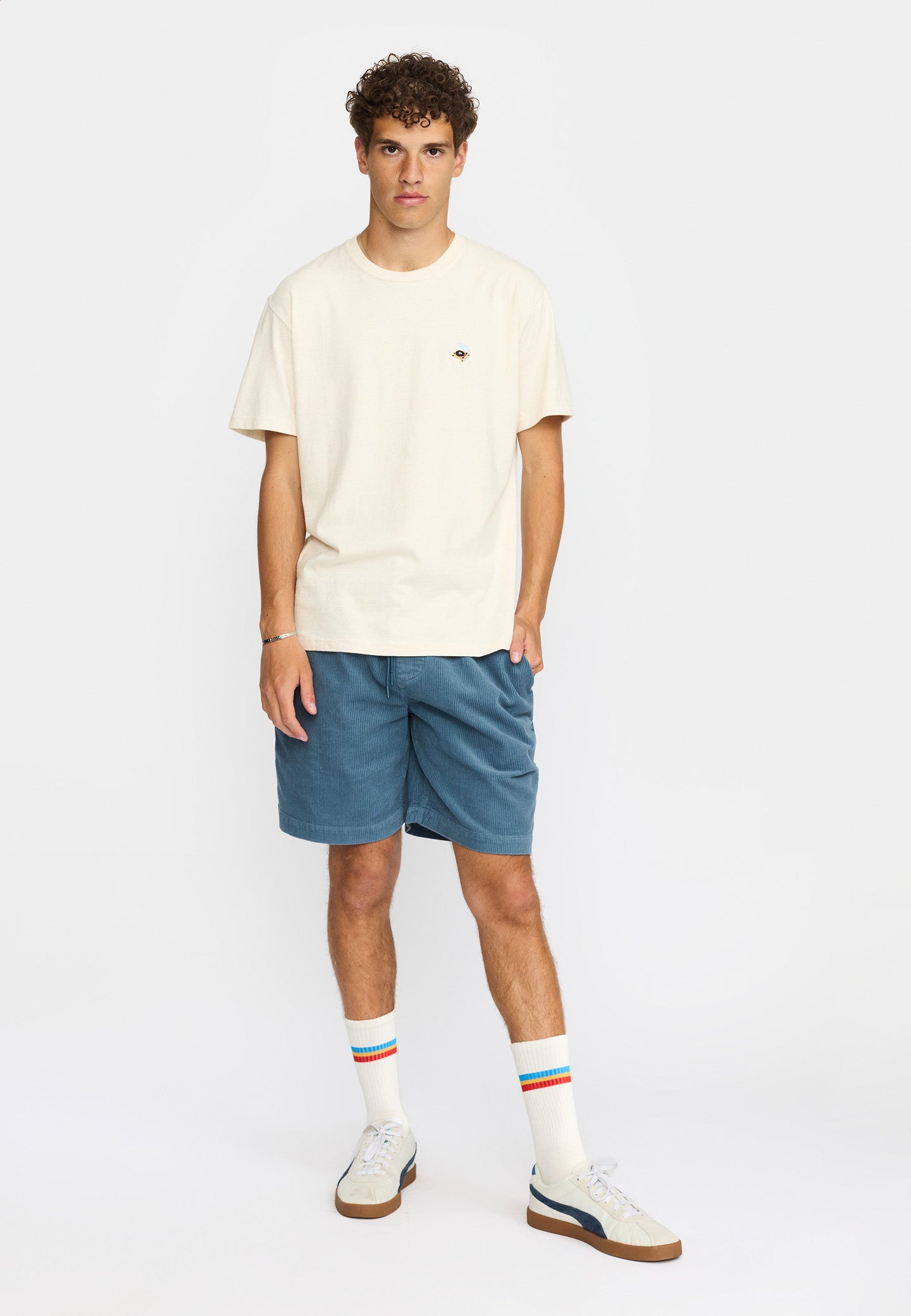 Revolution Pla Tee Wit Heren