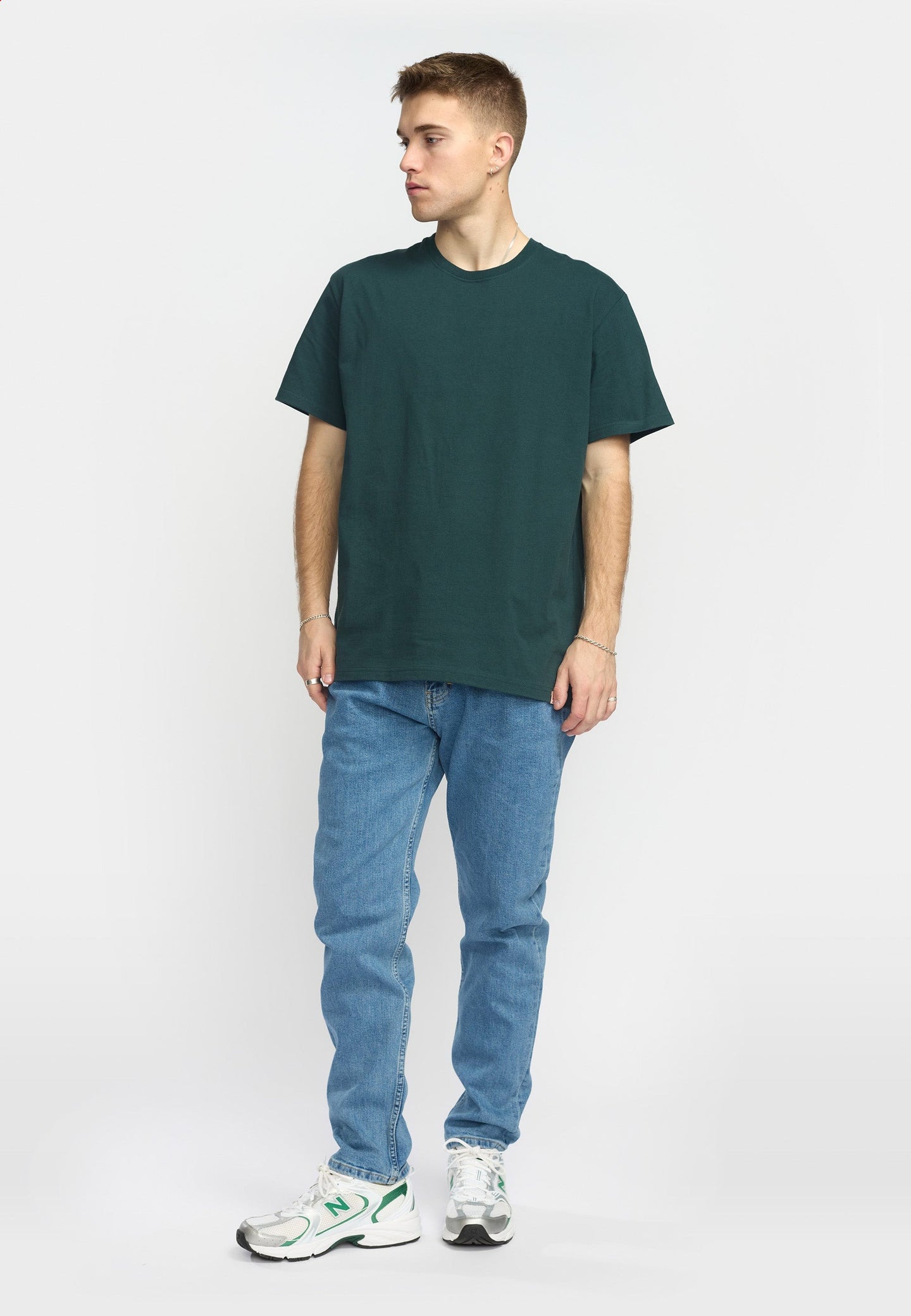 Revolution Rev T-shirt Donkergroen Heren