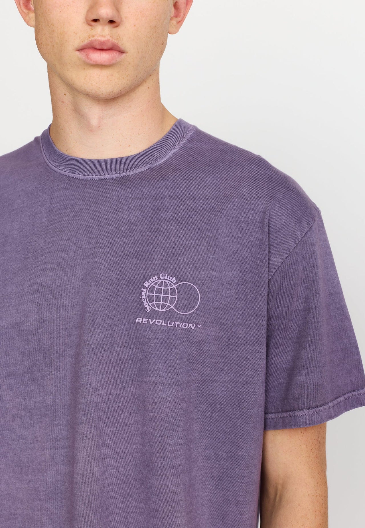 Revolution Run T-shirt Paars Heren
