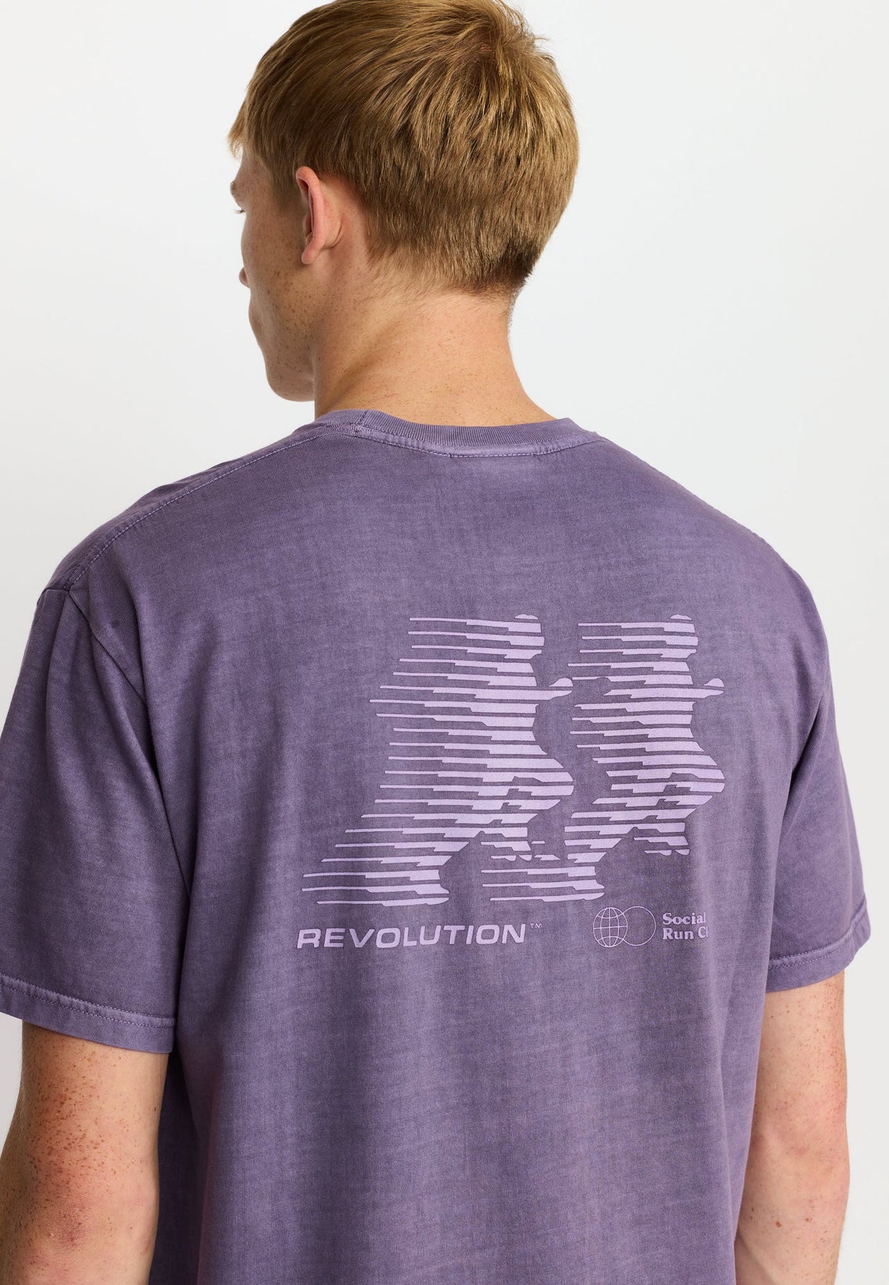 Revolution Run T-shirt Paars Heren