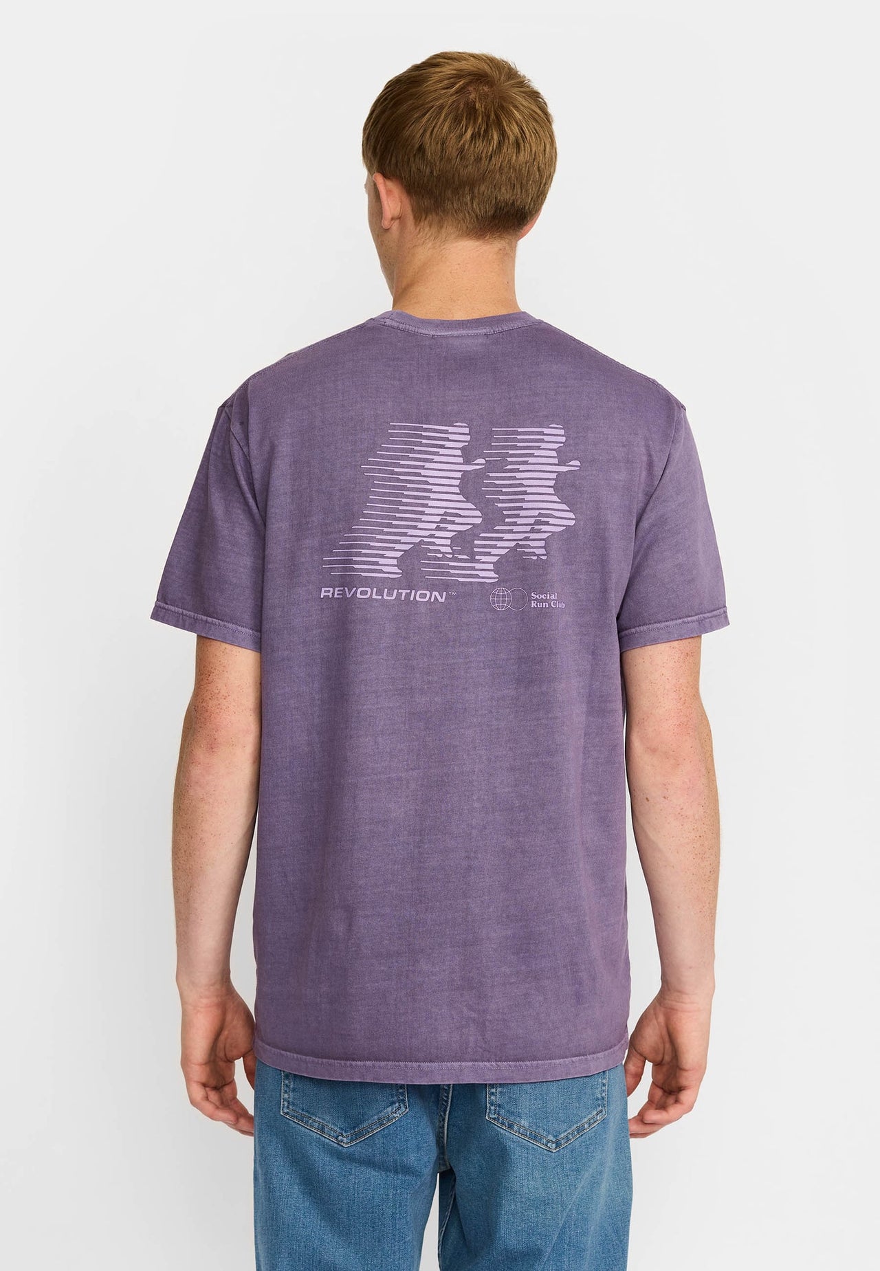 Revolution Run T-shirt Paars Heren