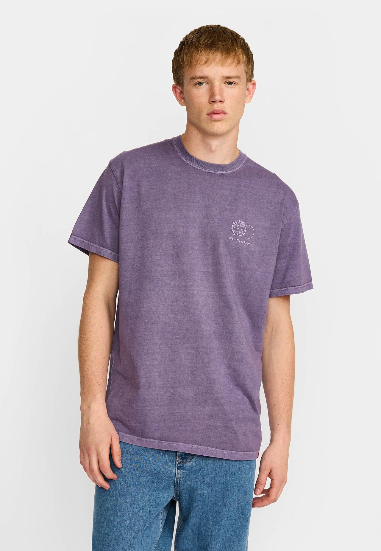 Revolution Run T-shirt Paars Heren