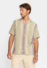 Revolution Short Sleeved Cuban Shirt Groen Heren
