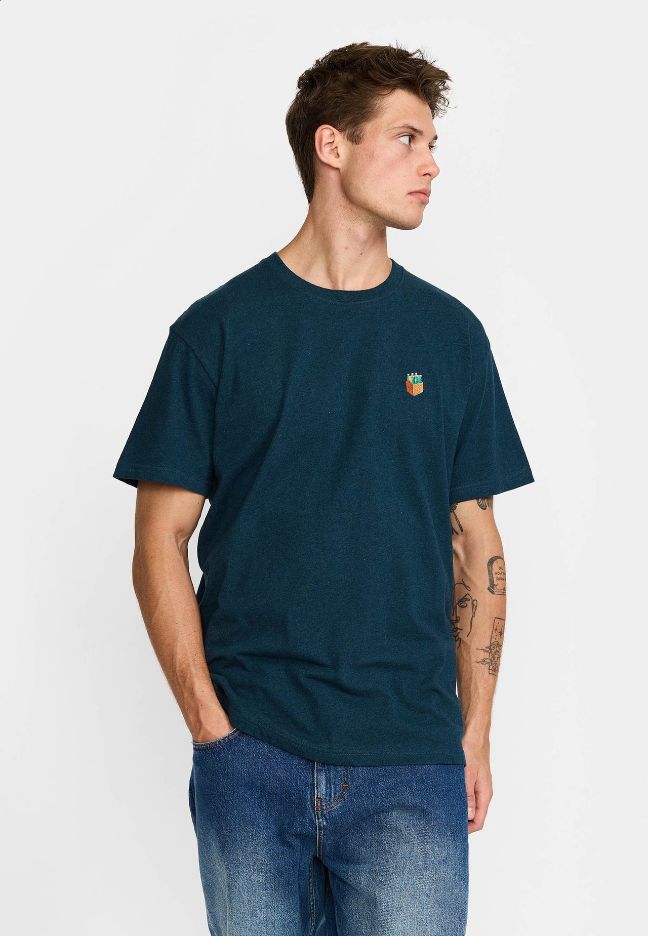 Revolution Six T-shirt Donkergroen Heren