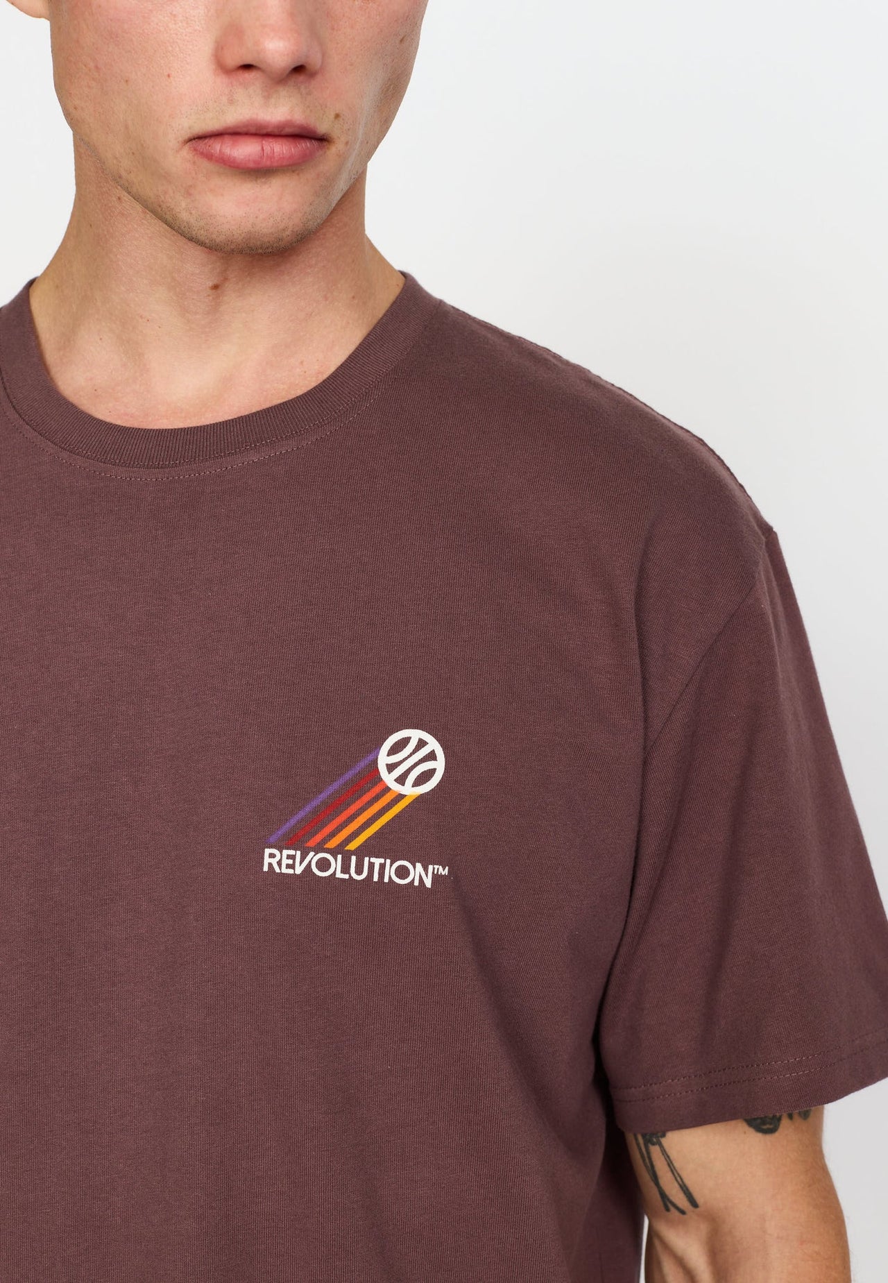 Revolution Spo T-shirt Paars Heren