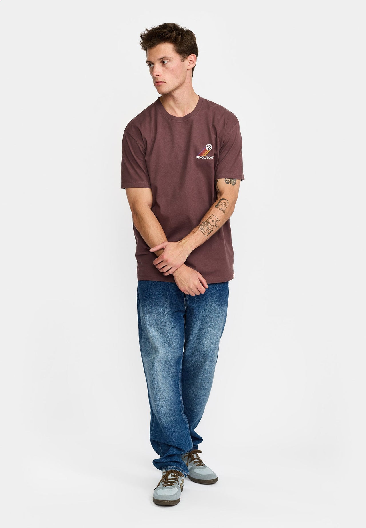 Revolution Spo T-shirt Paars Heren