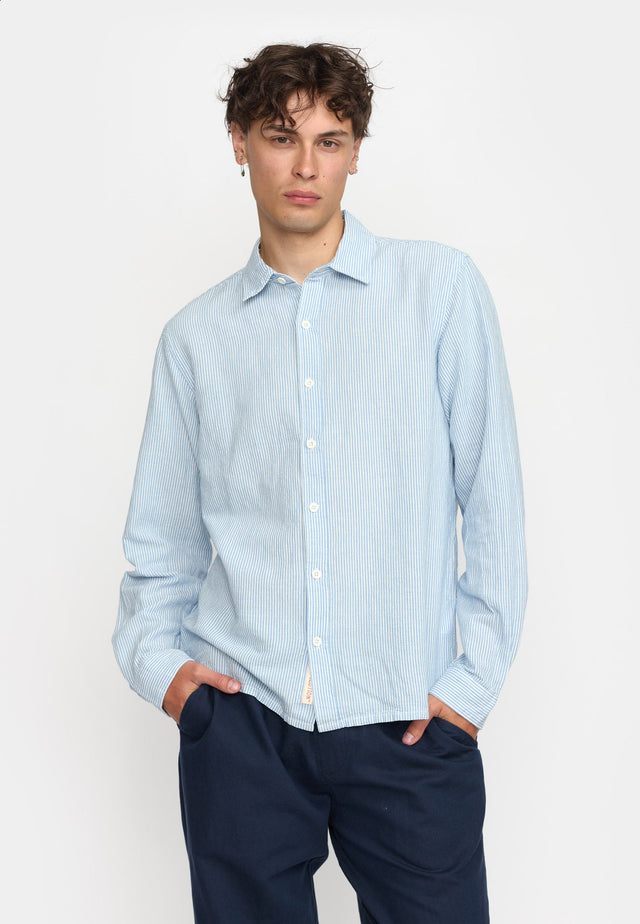 Revolution Stripe Shirt Blauw Heren