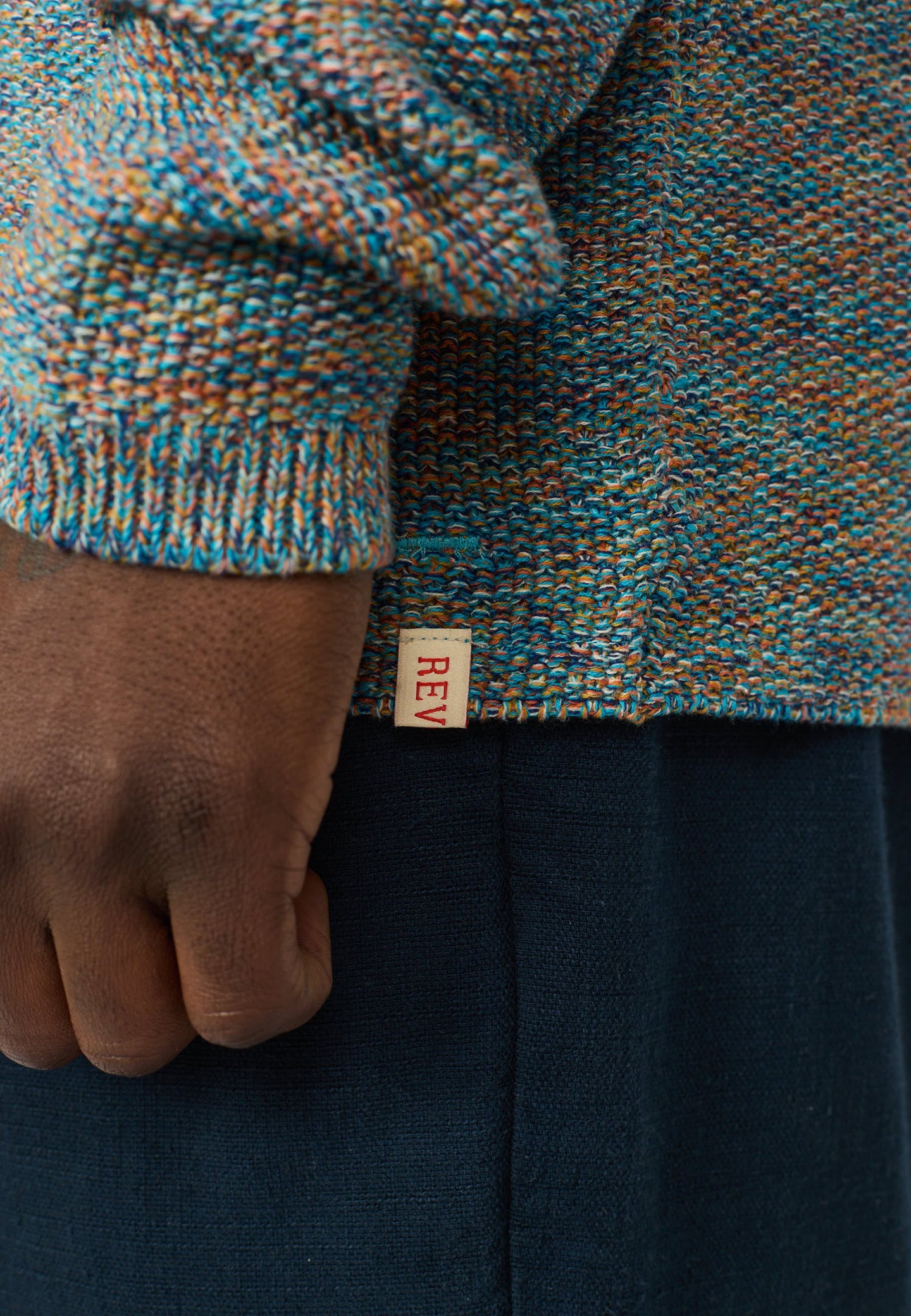 Revolution Structured Knit Multicolor Heren