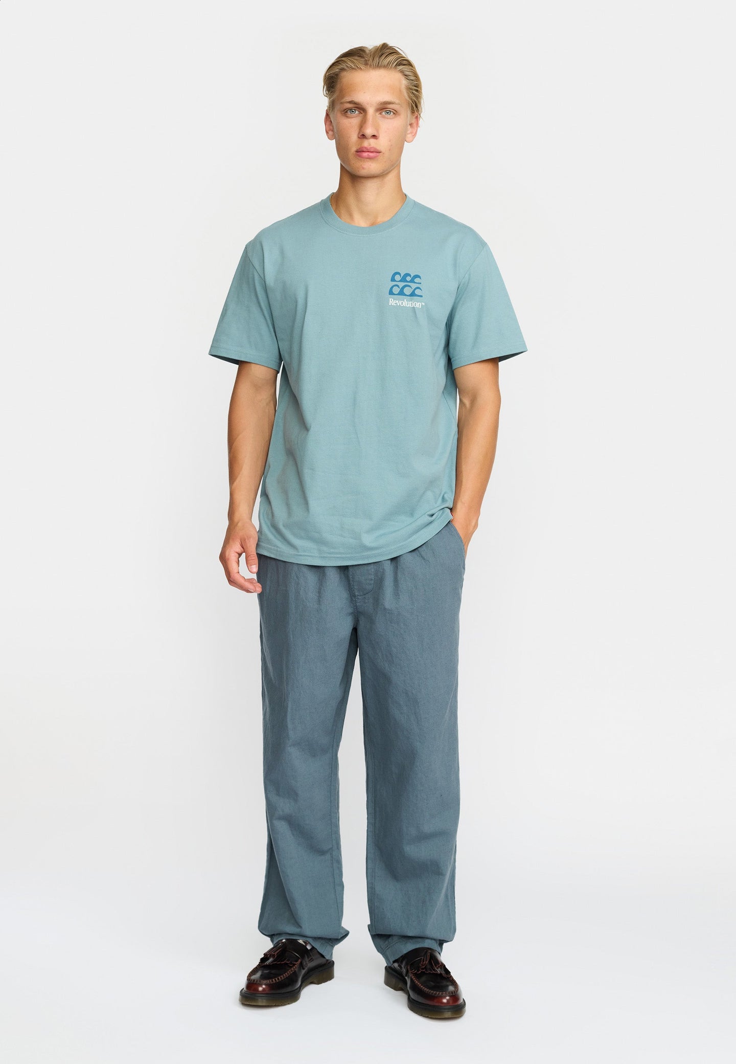 Revolution Sum Tee Blauw Heren