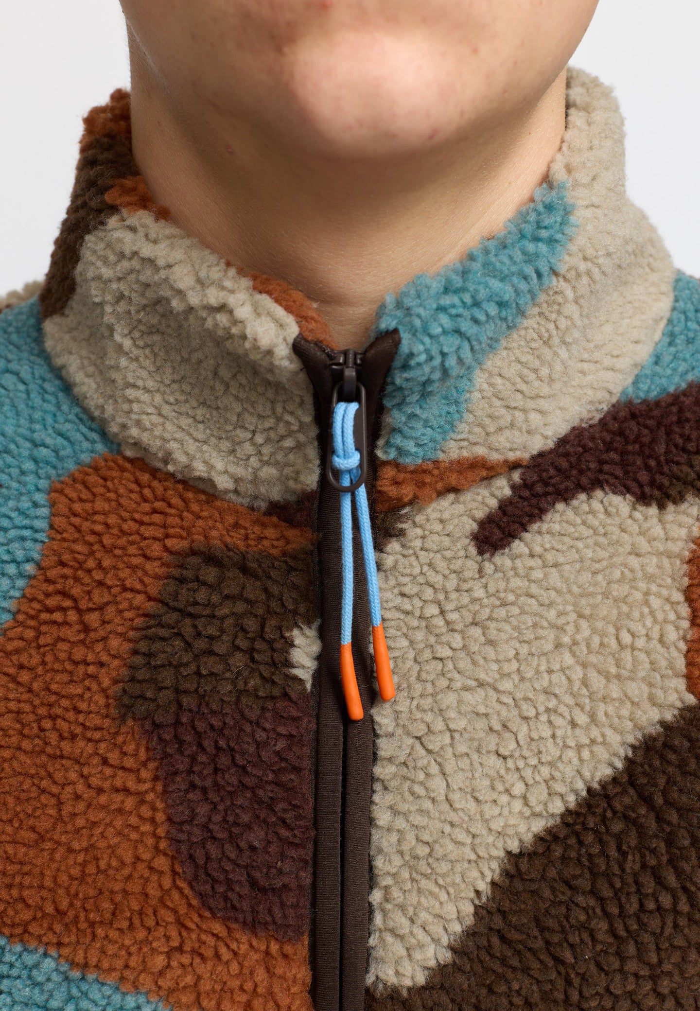 Revolution Teddy Aop Jacket Bruin Heren